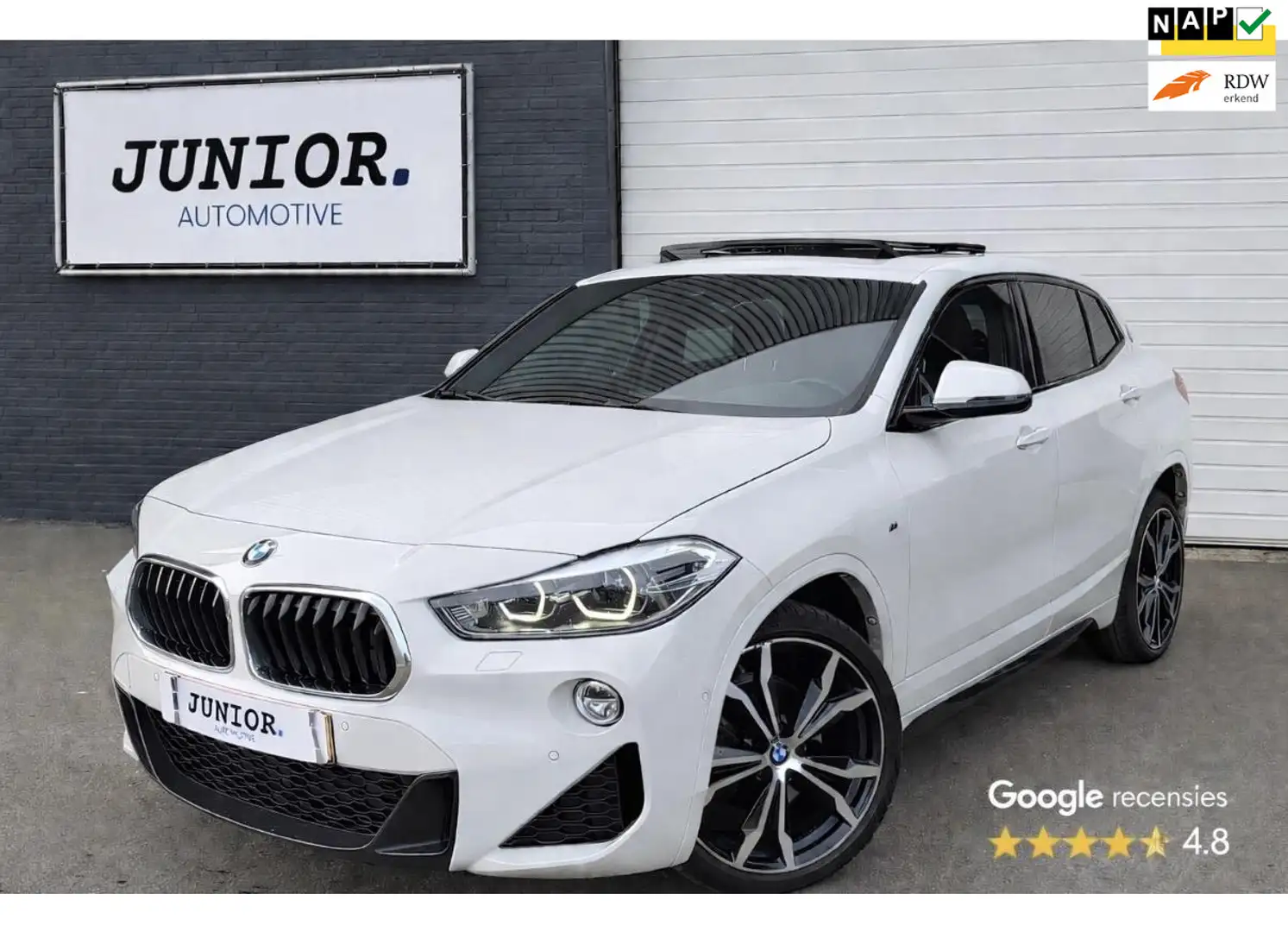 BMW X2 SDrive18d High Executive Edition M-PAKKET/PANORAMA Weiß - 1