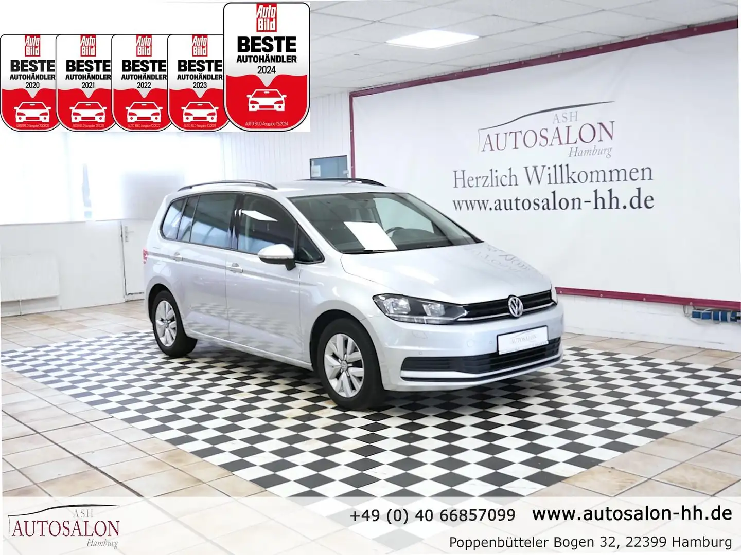 Volkswagen Touran Trendline BMT/S&S*1Vorb*Servicegepf*PDC V&H*SitzH. Zilver - 1