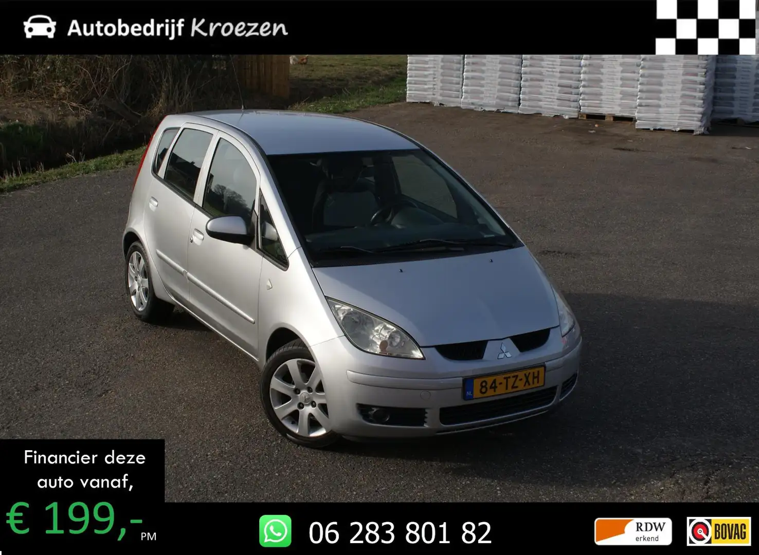 Mitsubishi Colt 1.3 Inform | Airco | Org NL| PDC | Gris - 1