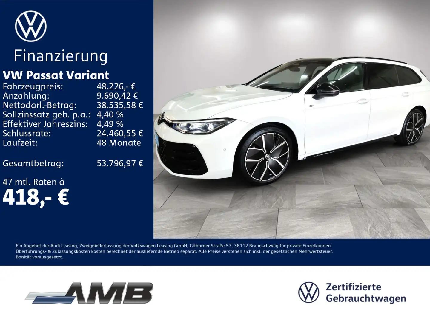 Volkswagen Passat Variant R-Line Signature 2.0 TDI 4M 01.30 Weiß - 1