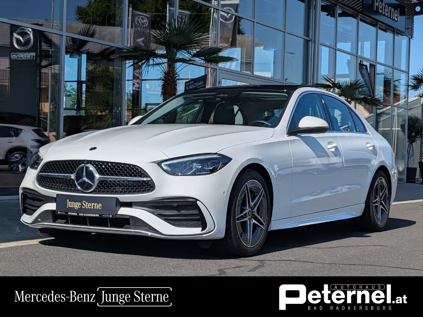Mercedes-Benz C 200 d PTS Shz LED MBUX Ambi AMG Pano CarPlay Weiß - 1