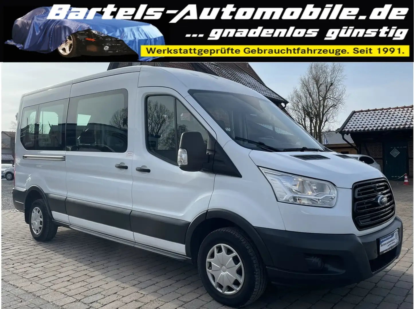 Ford Transit L3 H2 ATM bei Ford 89 tkm, 9-Sitzer, ACC Weiß - 1