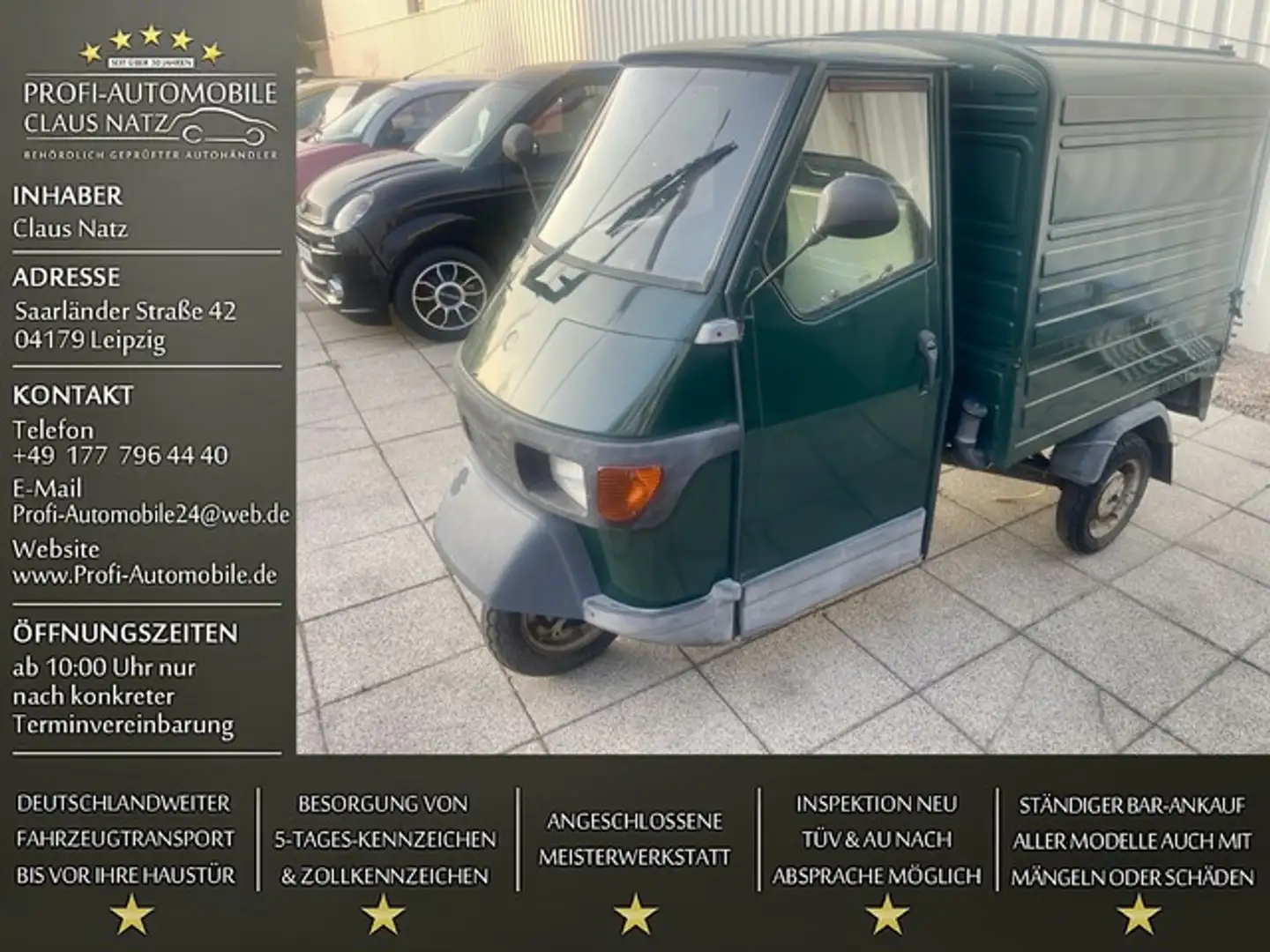 Piaggio Ape 50*6.000 KM*Lieferung möglich* Grün - 1