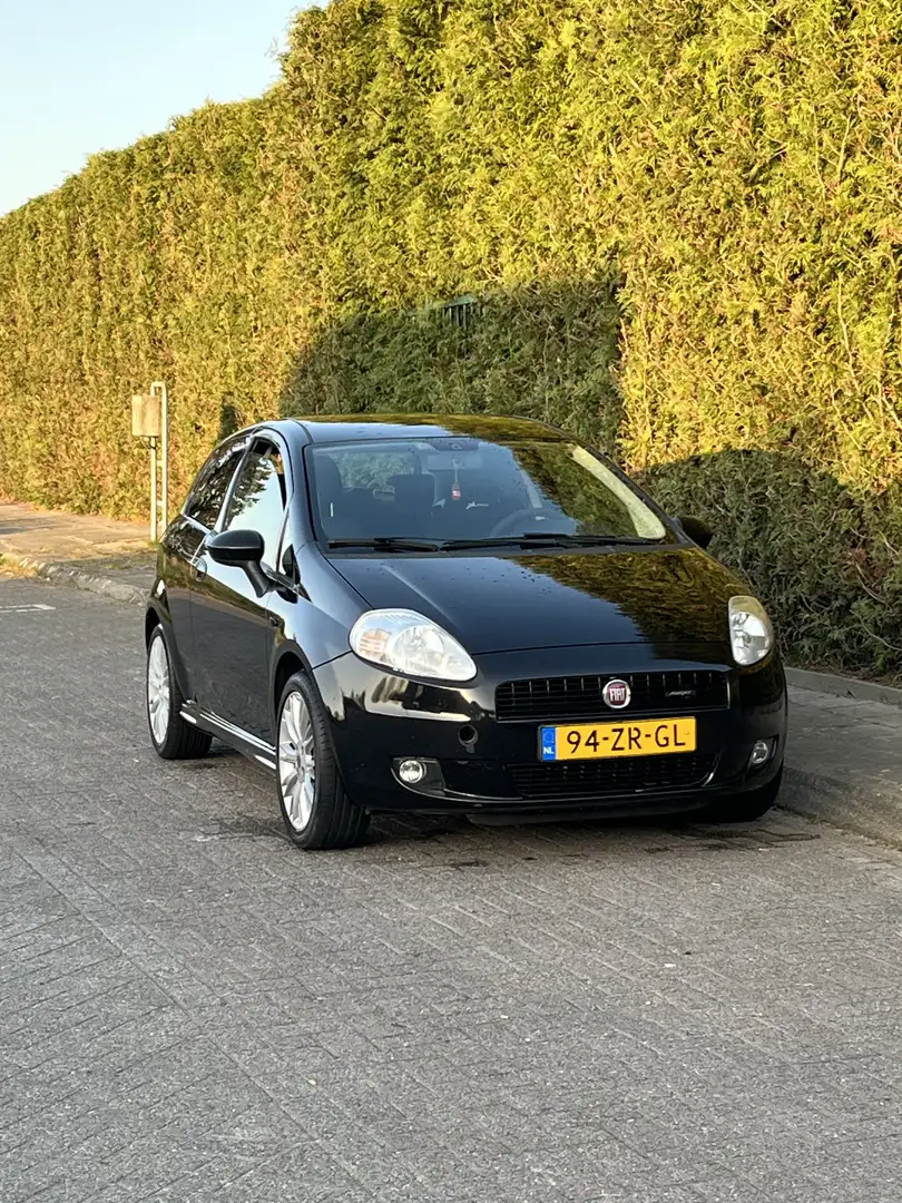 Fiat Punto Fiat Punto 1.4 16V 3DR 2008 Zwart Airco/ Sportv… - 1
