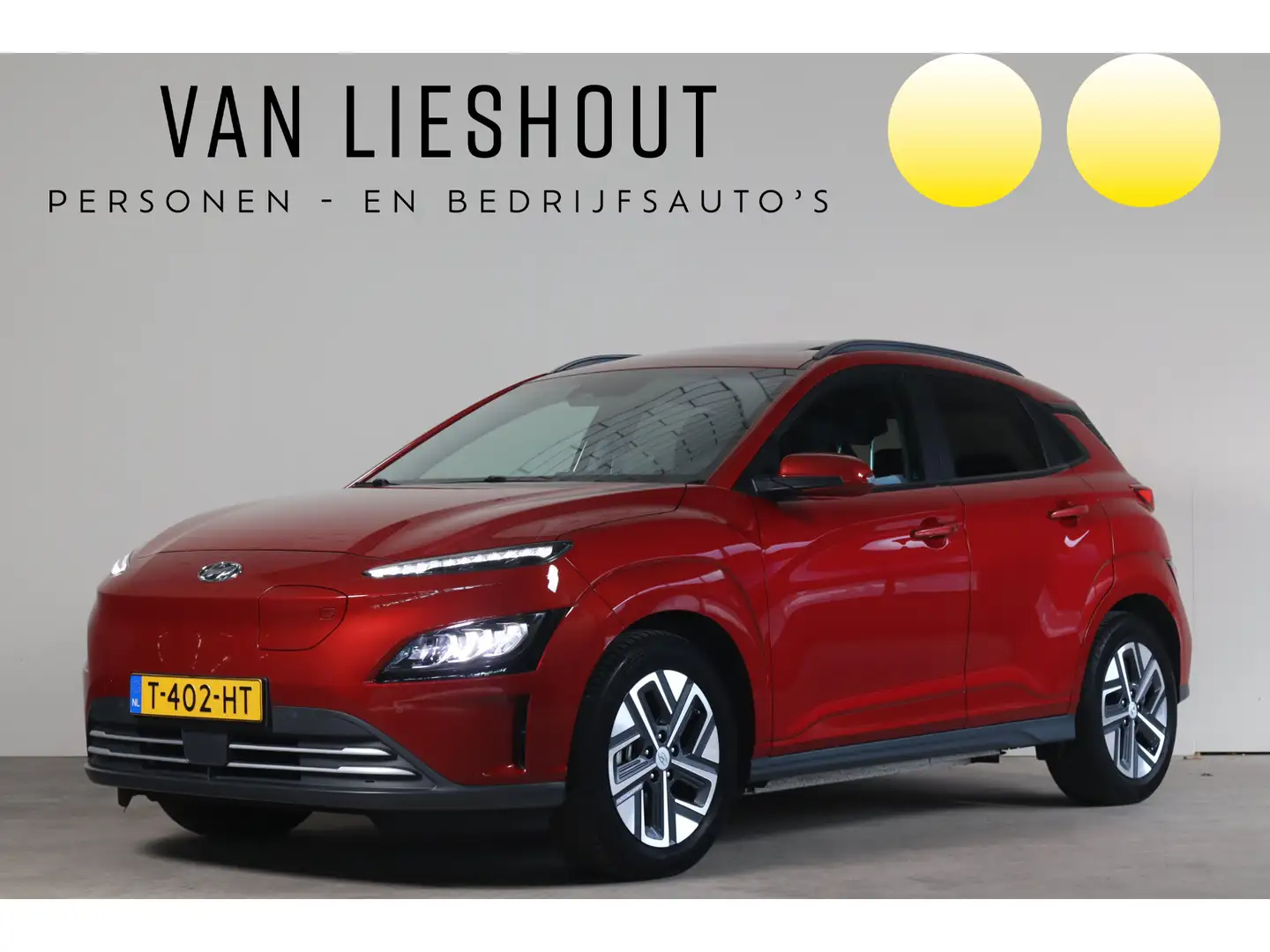 Hyundai KONA EV Premium Sky 64 kWh - NL-Auto!! Stoel+Stuurverw Rood - 1
