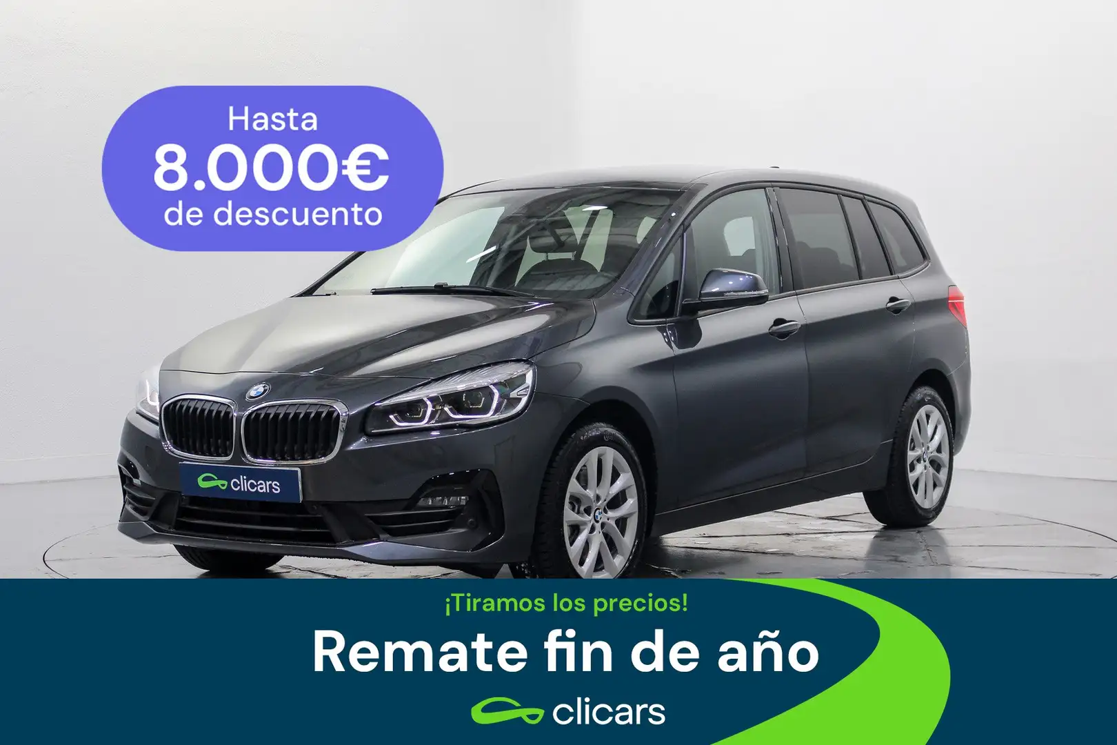 BMW 218 218dA Gran Tourer Gris - 1