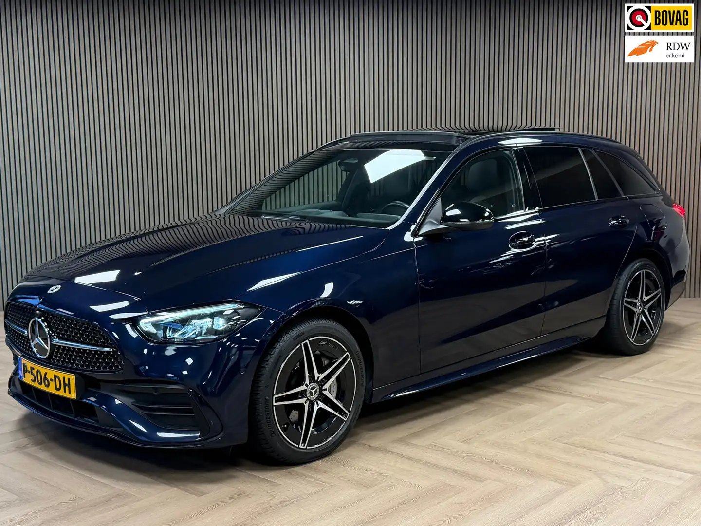 Mercedes-Benz C 300 Estate C300e AMG Line Plug-in hybride PANORAMADAK Bleu - 1