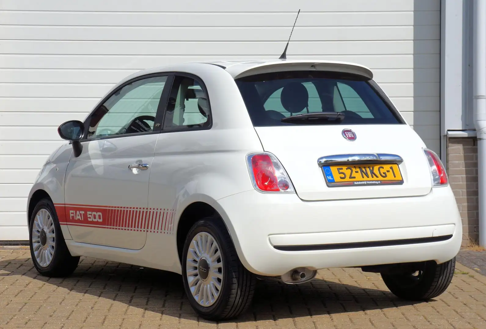 Fiat 500 1.2 Sport; Automaat+Airco+Lmv !! Wit - 2