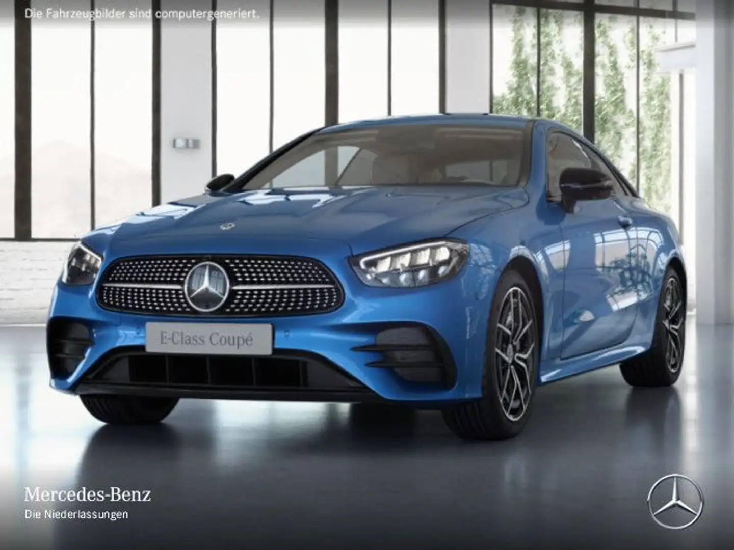 Mercedes-Benz E 200 Coupé AMG+NIGHT+360+LED+FAHRASS+BURMESTER Blu/Azzurro - 2
