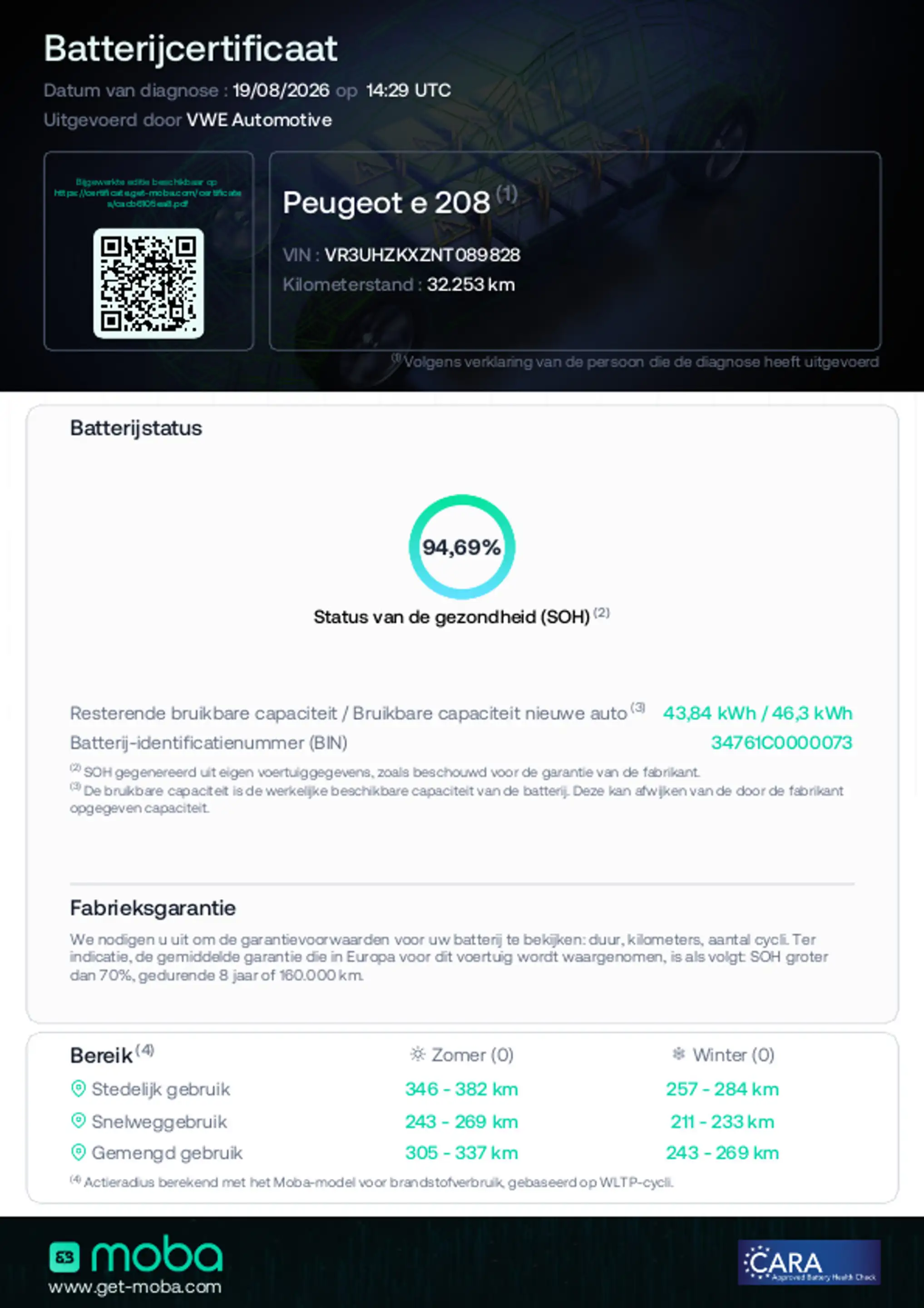 Peugeot e-208 EV GT 50 kWh | SOH 94,69% | Pack Drive Assist Plus — photo 2