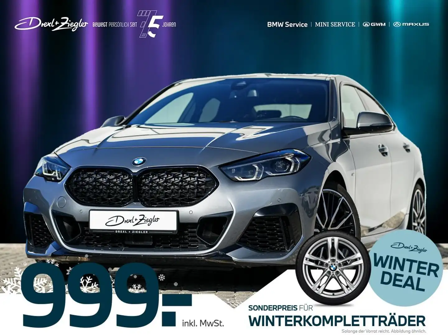 BMW i xDrive Gran Coupe M-SportPRO PANO ACC H&K Gris - 1