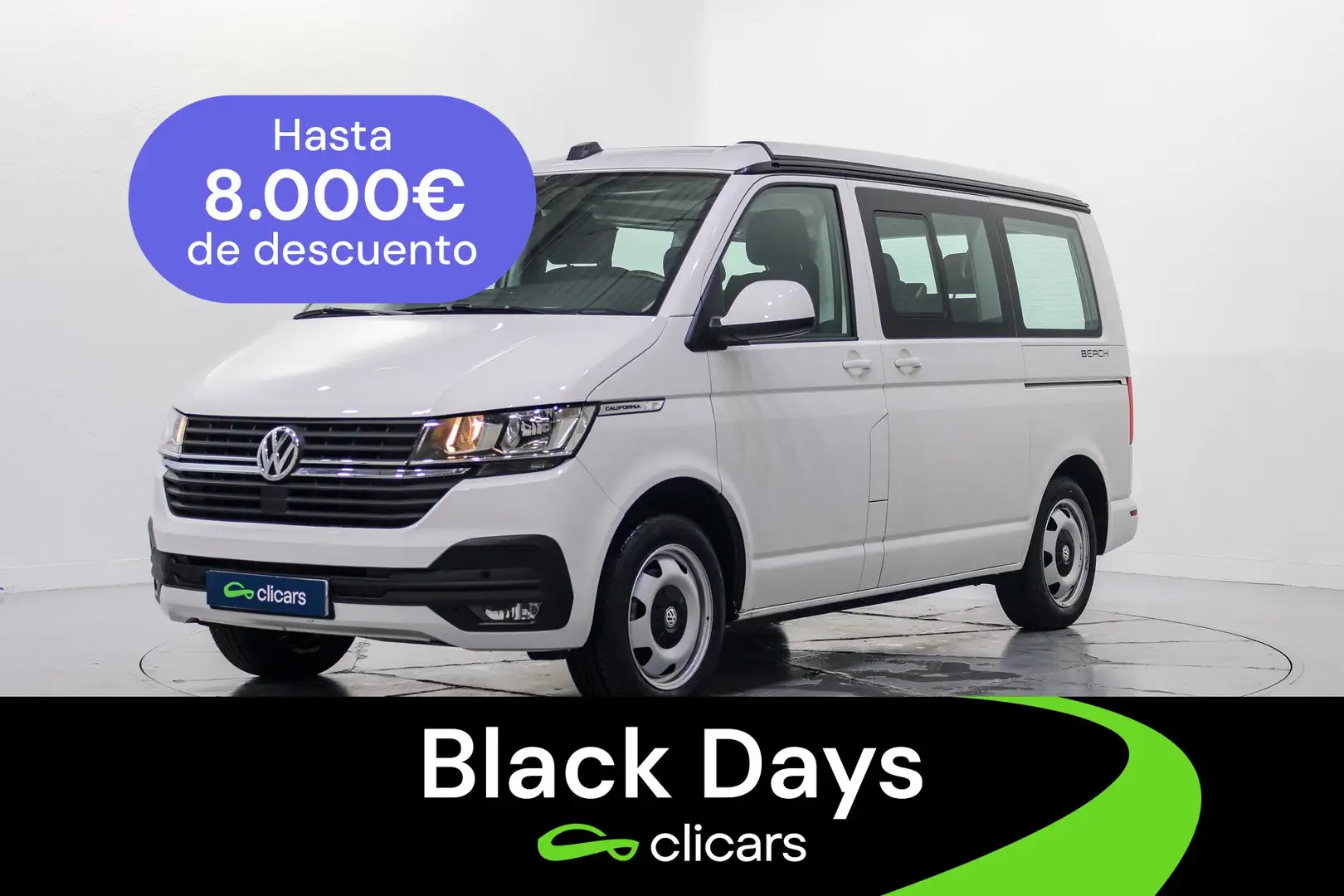 Volkswagen T6 California 2.0TDI BMT Beach Tour 110kW Blanco - 1