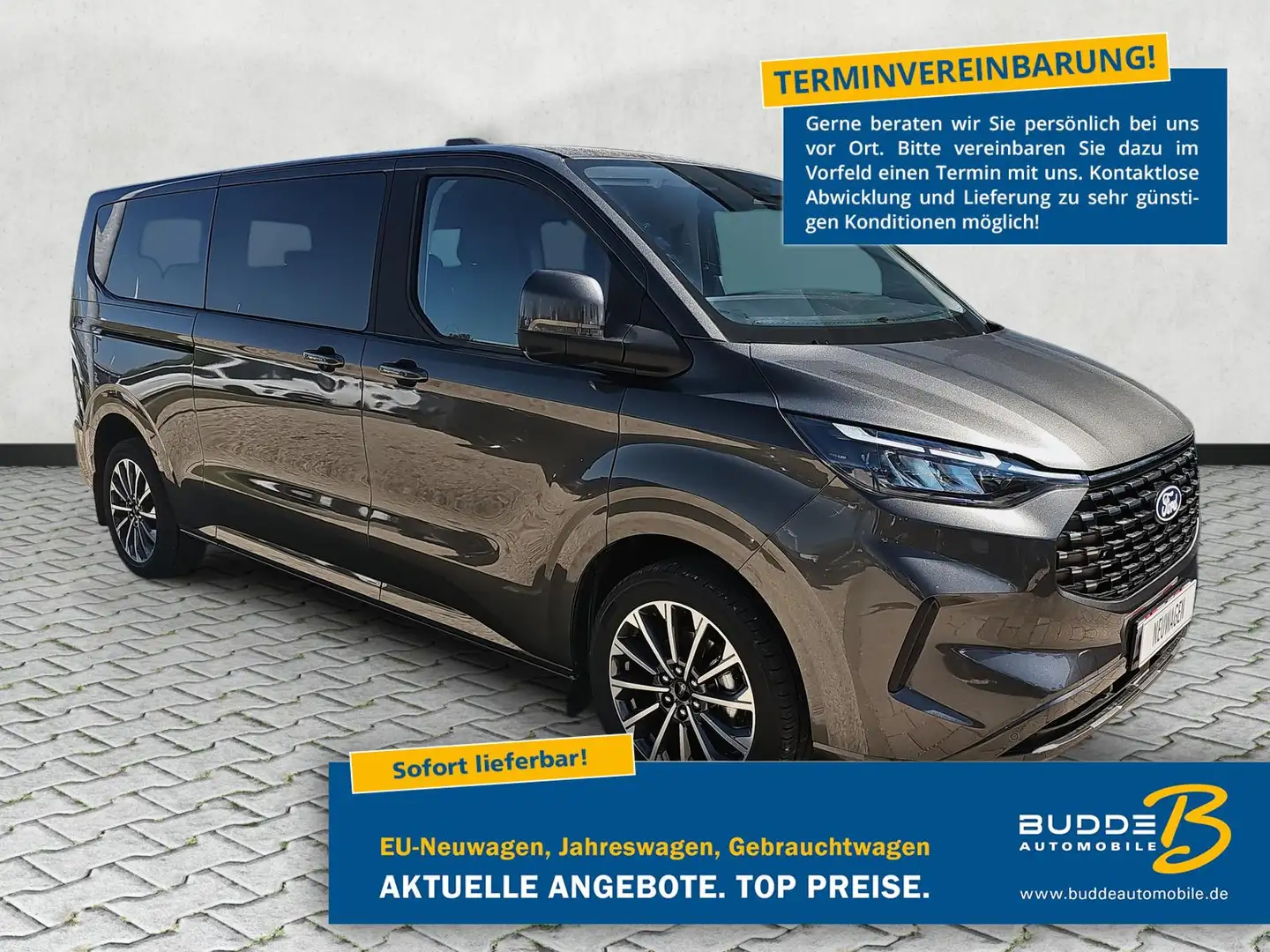 Ford Tourneo Custom 2.0 EcoBlue Autom. Titanium X L2 Gris - 1