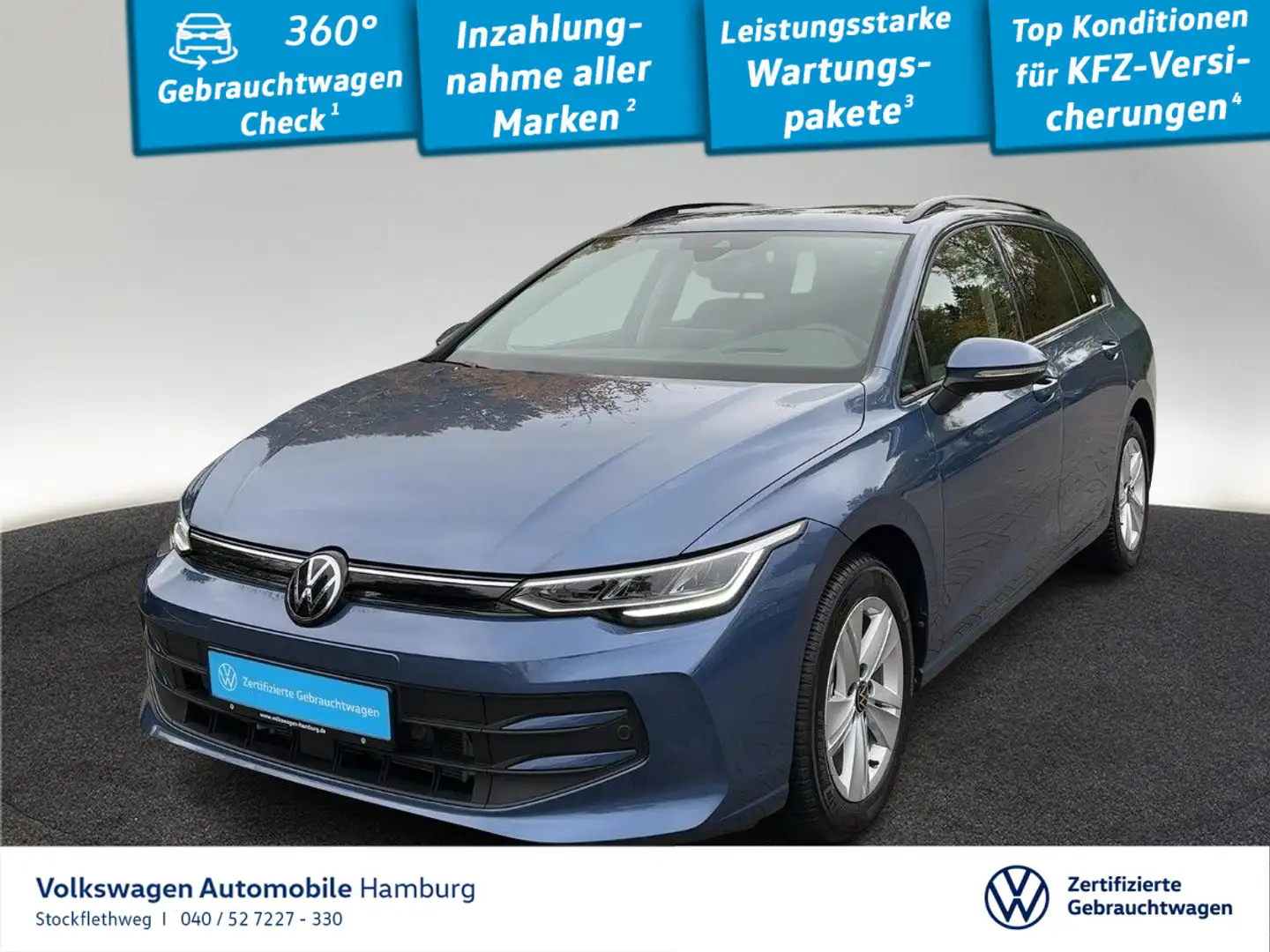 Volkswagen Golf Variant Golf VIII Variant 1.5 eTSI Life DSG Nav Panorama Blau - 1