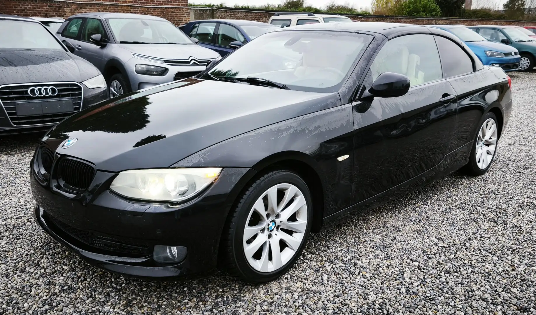 BMW 320 D Cabrio_2.0 D(163CH)_10/2010💢EUR.5_AUTOM💢 Zwart - 1