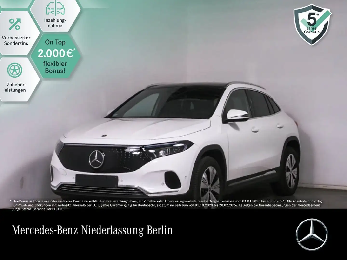 Mercedes-Benz EQA 250 PROG+ADVANCED+PANO+KAMERA+SPUR Weiß - 1