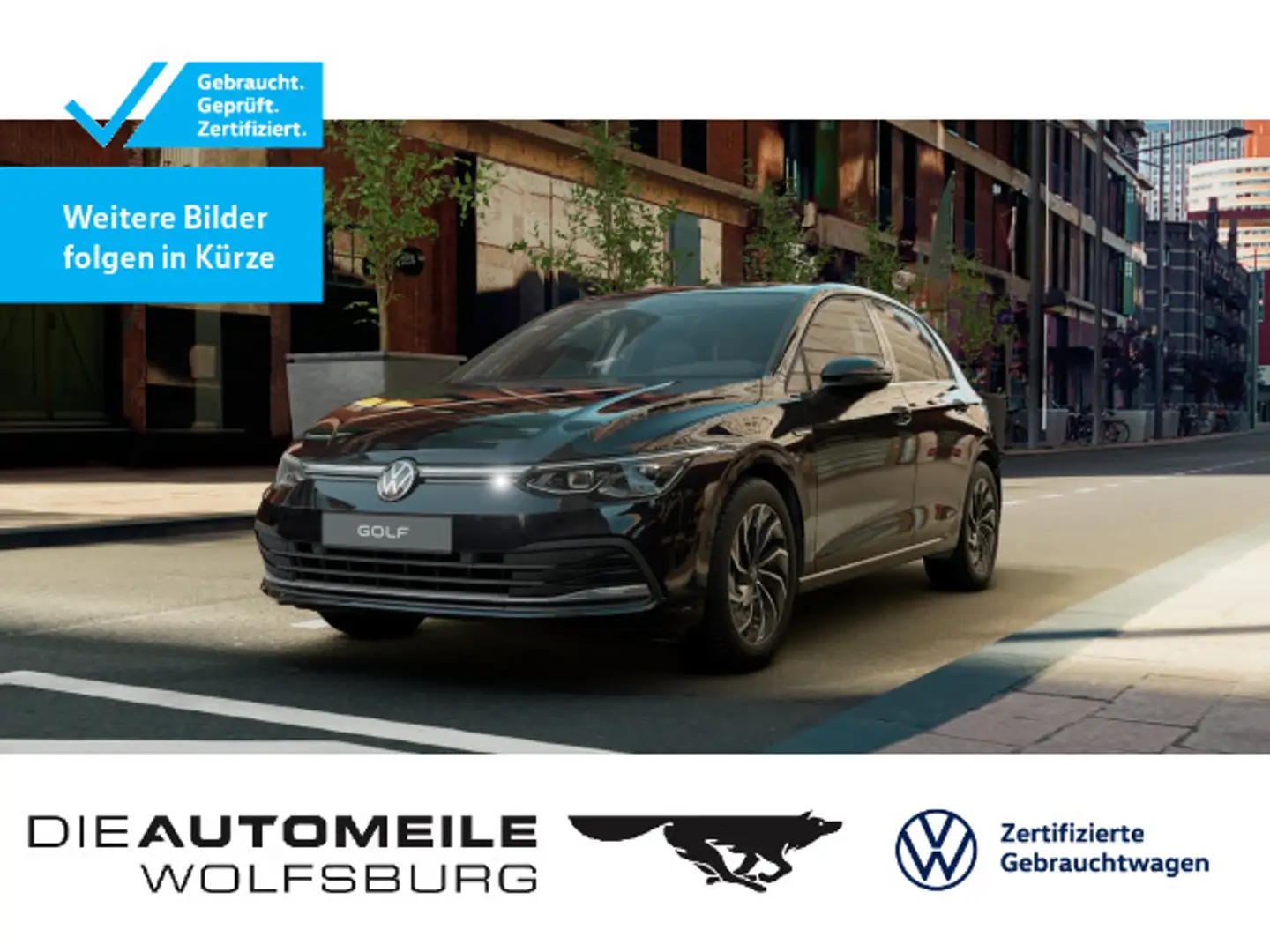 Volkswagen Golf 8 VIII 1.5 eTSI DSG Style Rückkam/LED/Multi Schwarz - 1
