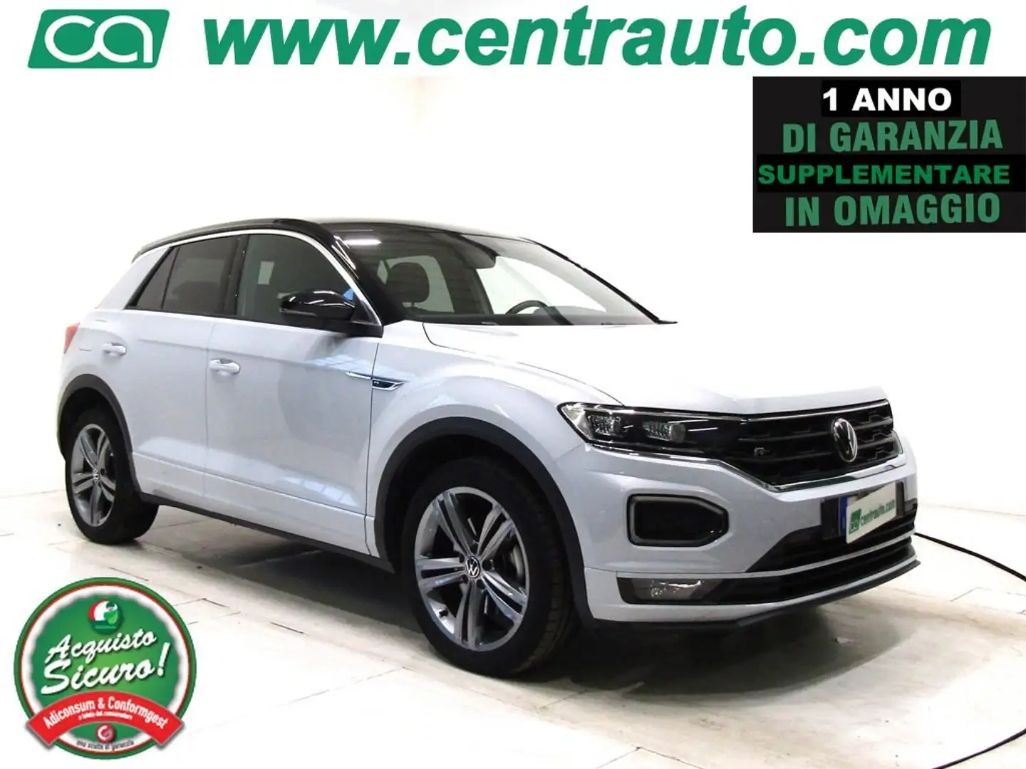 Volkswagen T-Roc 2.0 TDI DSG 4MOTION Sport Pack Exterior R line Grigio - 1