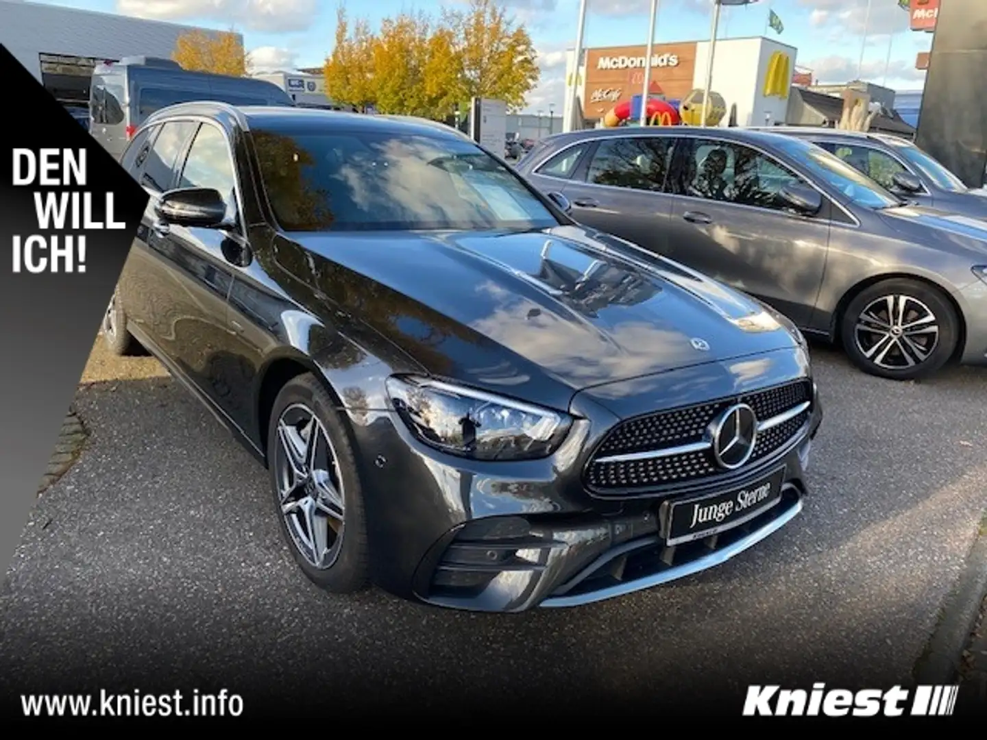 Mercedes-Benz E 300 T de, PanoSD, AHK, 360°, Burmaster, Multibeam Gris - 1