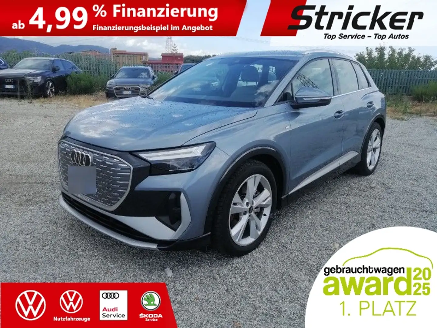 Audi Q4 e-tron S-Line 150/77 299,-ohne Anzahlung Navi Kamera Blau - 2