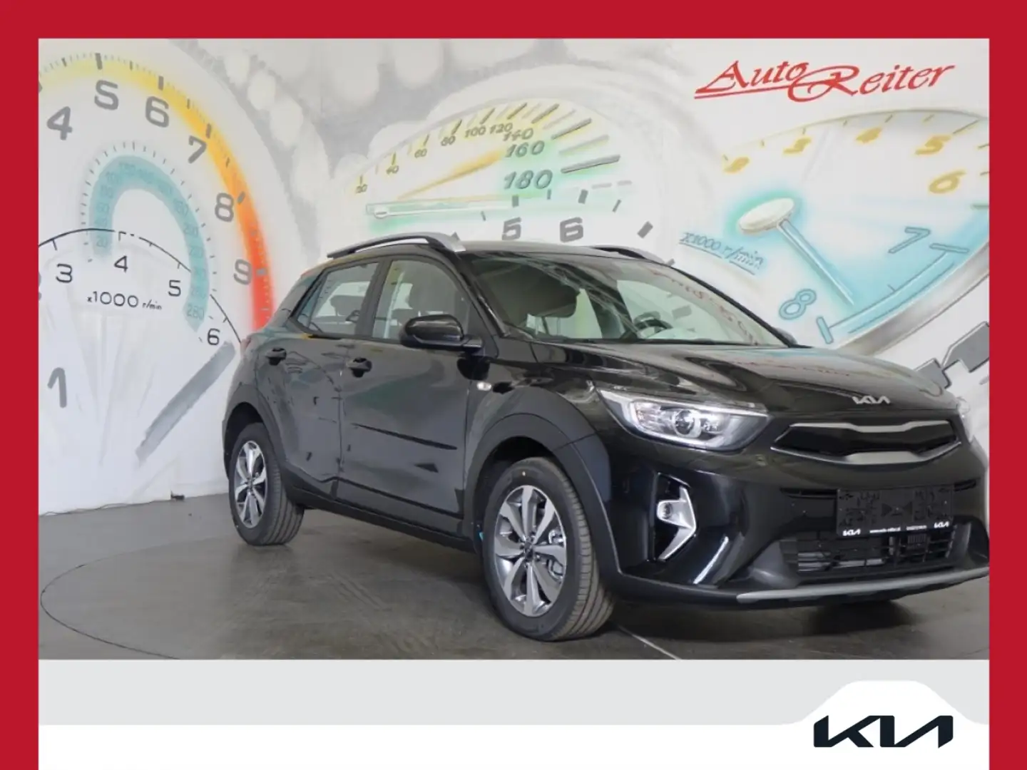 Kia Stonic 1,0 TGDI GPF ISG Silber *NAVI, SITZHEIZUNG, LEN... Schwarz - 1