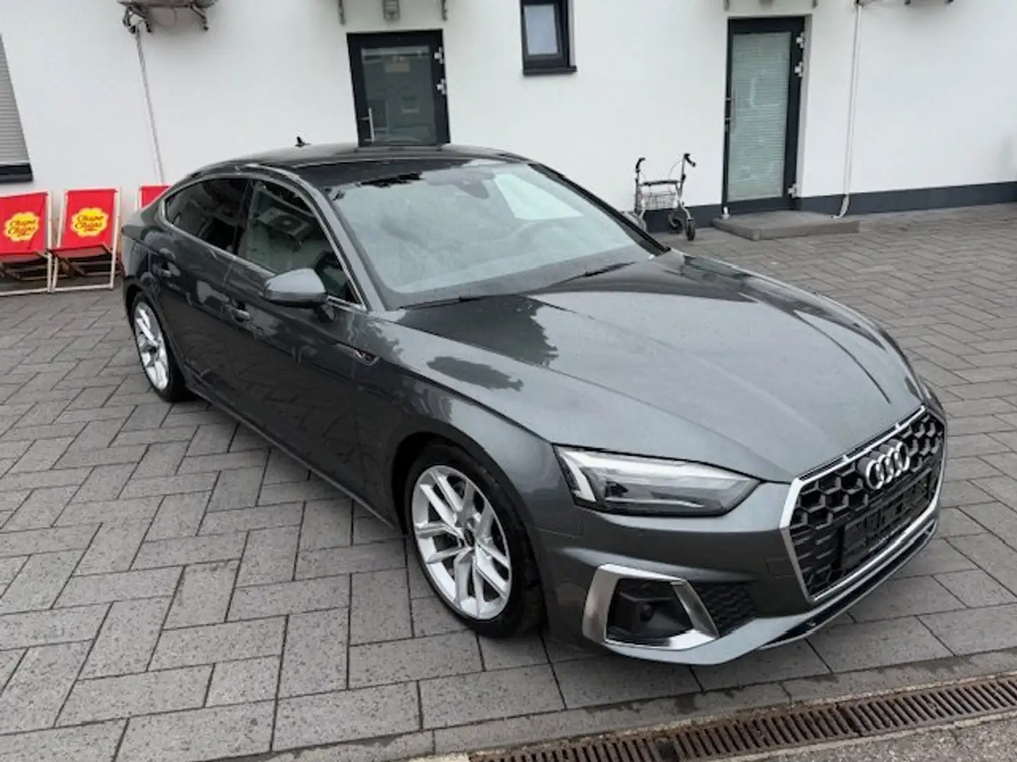 Audi A5 40 TDI S line business ACC Leder Kamera LED MMI-NA Gris - 2