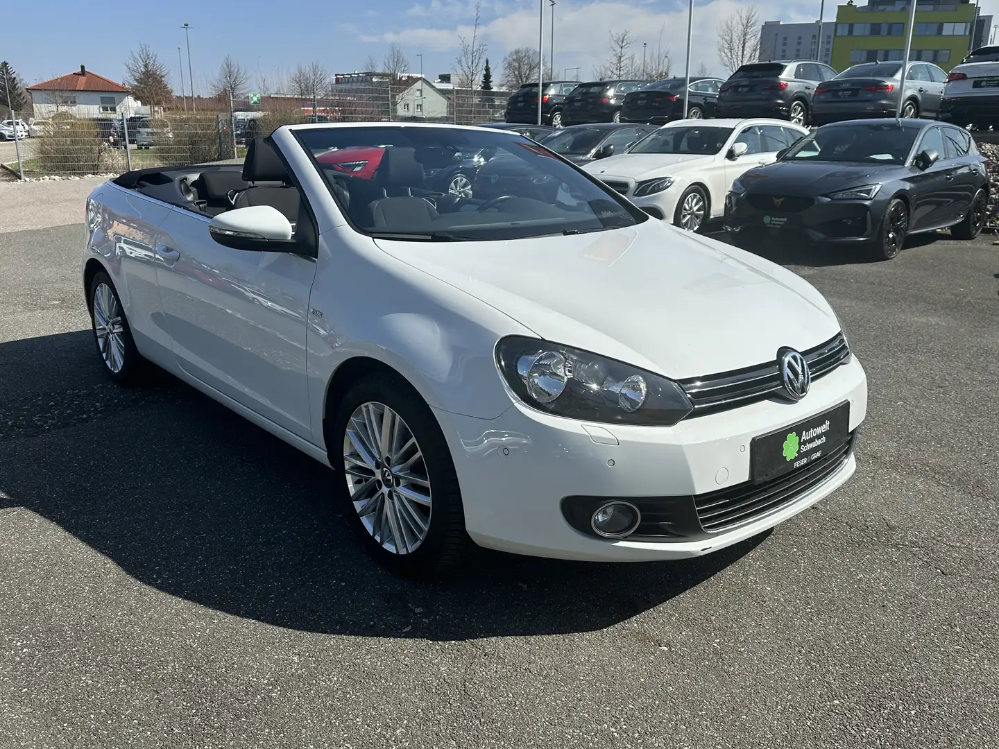 Volkswagen Golf Cabriolet 1.2 TSI KLIMA AHK PDC SHZ Blanc - 2