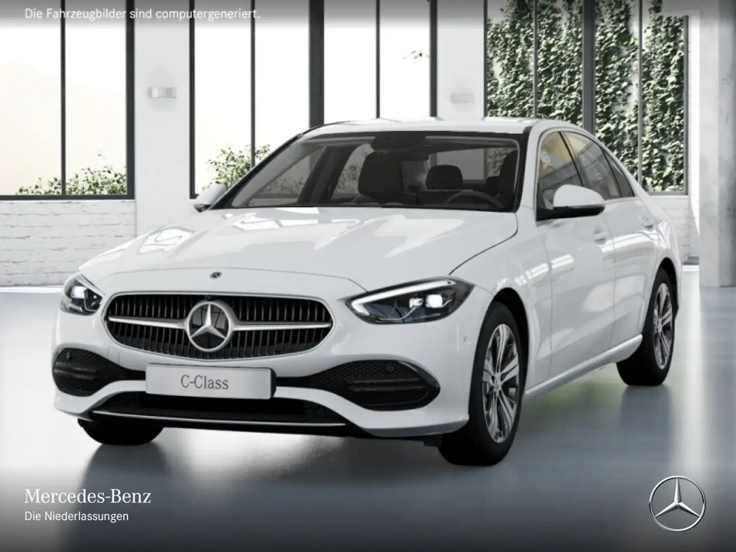 Mercedes-Benz C 220 d AVANTG+360+AHK+LED+TOTW+KEYLESS+9G Weiß - 2