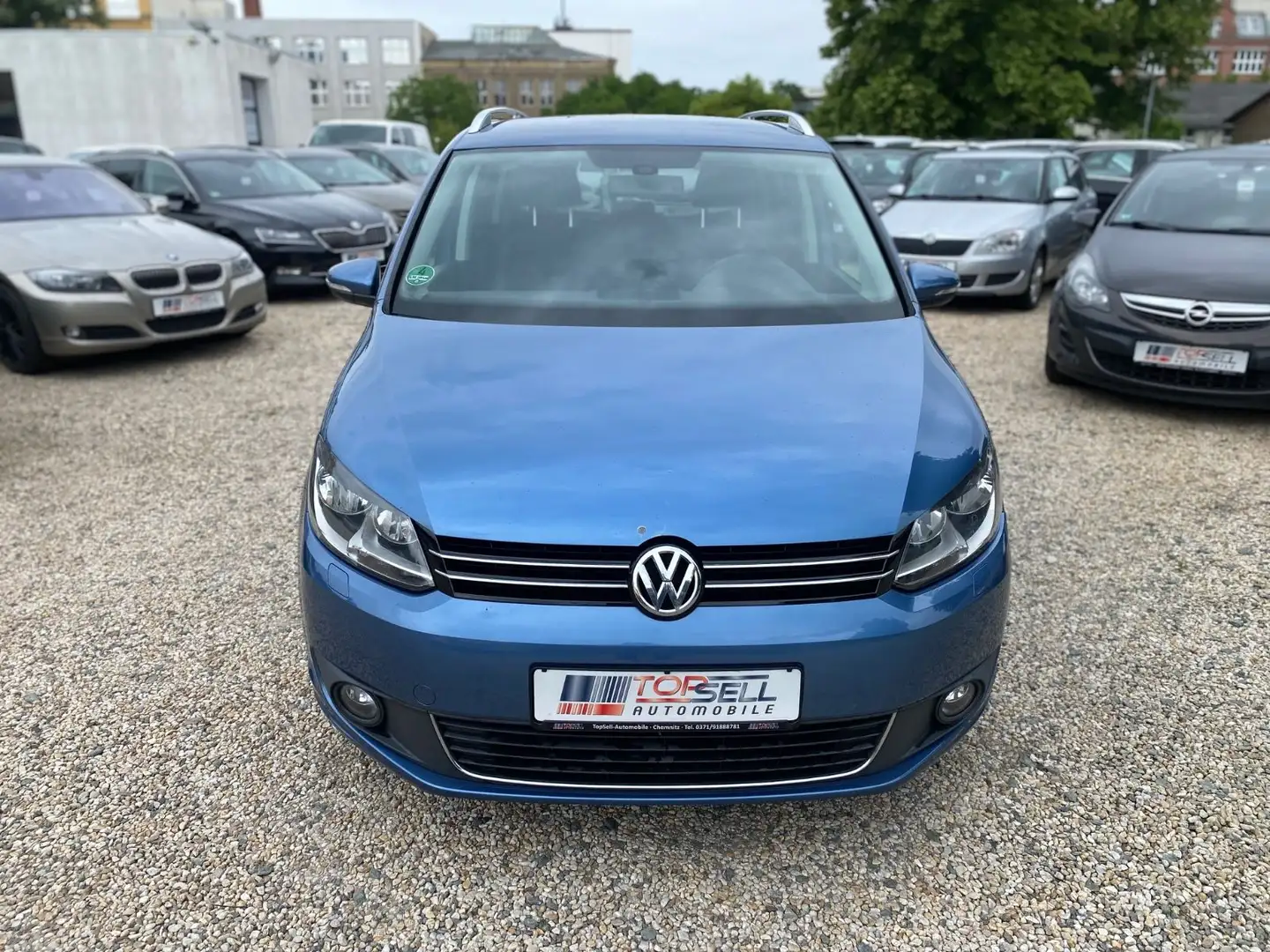Volkswagen Touran 2.0 TDI Comfortline Sitzheizung PDC AHK Blau - 2