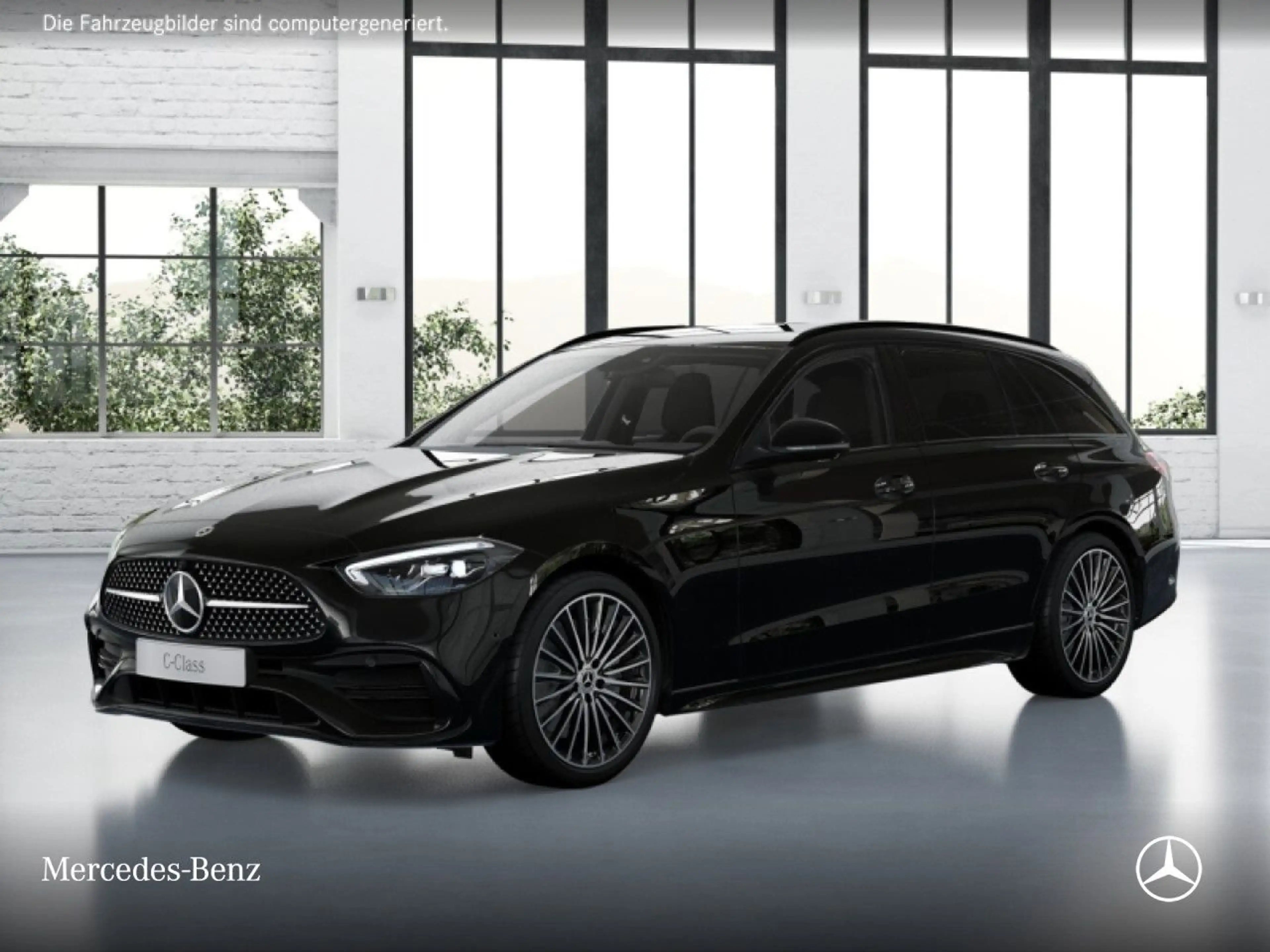 Mercedes-Benz C 200 T AMG+NIGHT+360+AHK+LED+19"+TOTW+KEYLESS+9G — photo 13