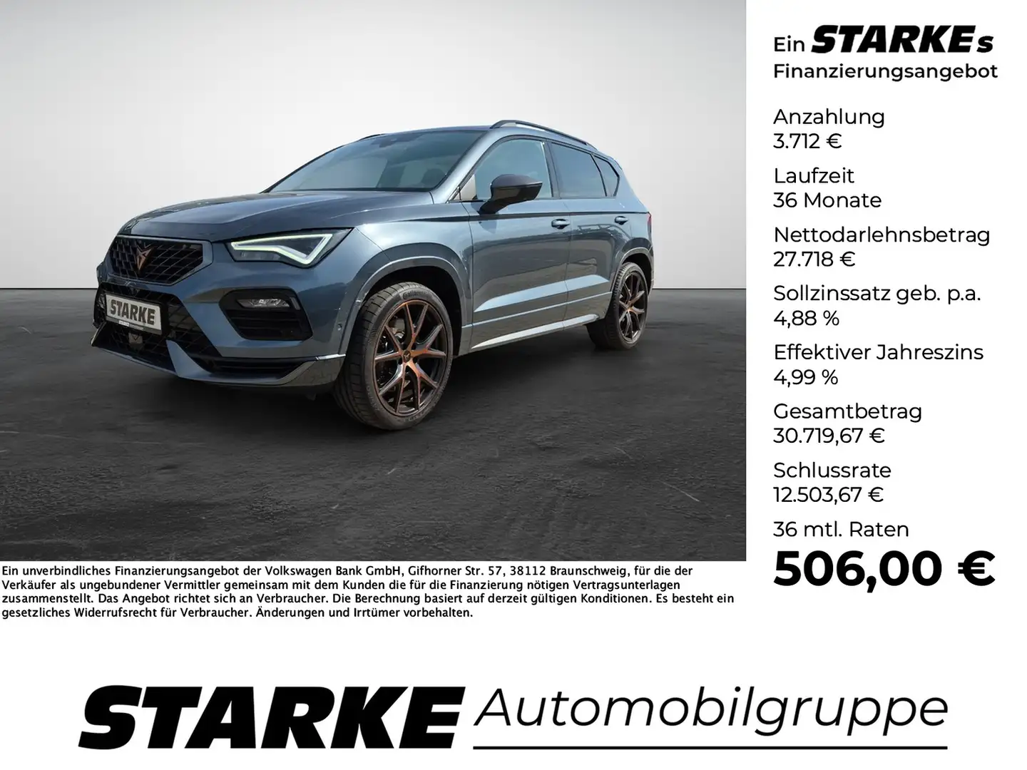 CUPRA Ateca 2.0 TSI DSG 4Drive Grau - 1