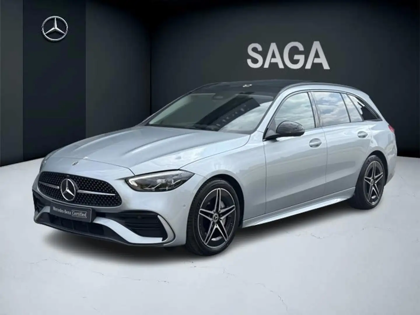 Mercedes-Benz C 180 Break AMG Line Grijs - 1