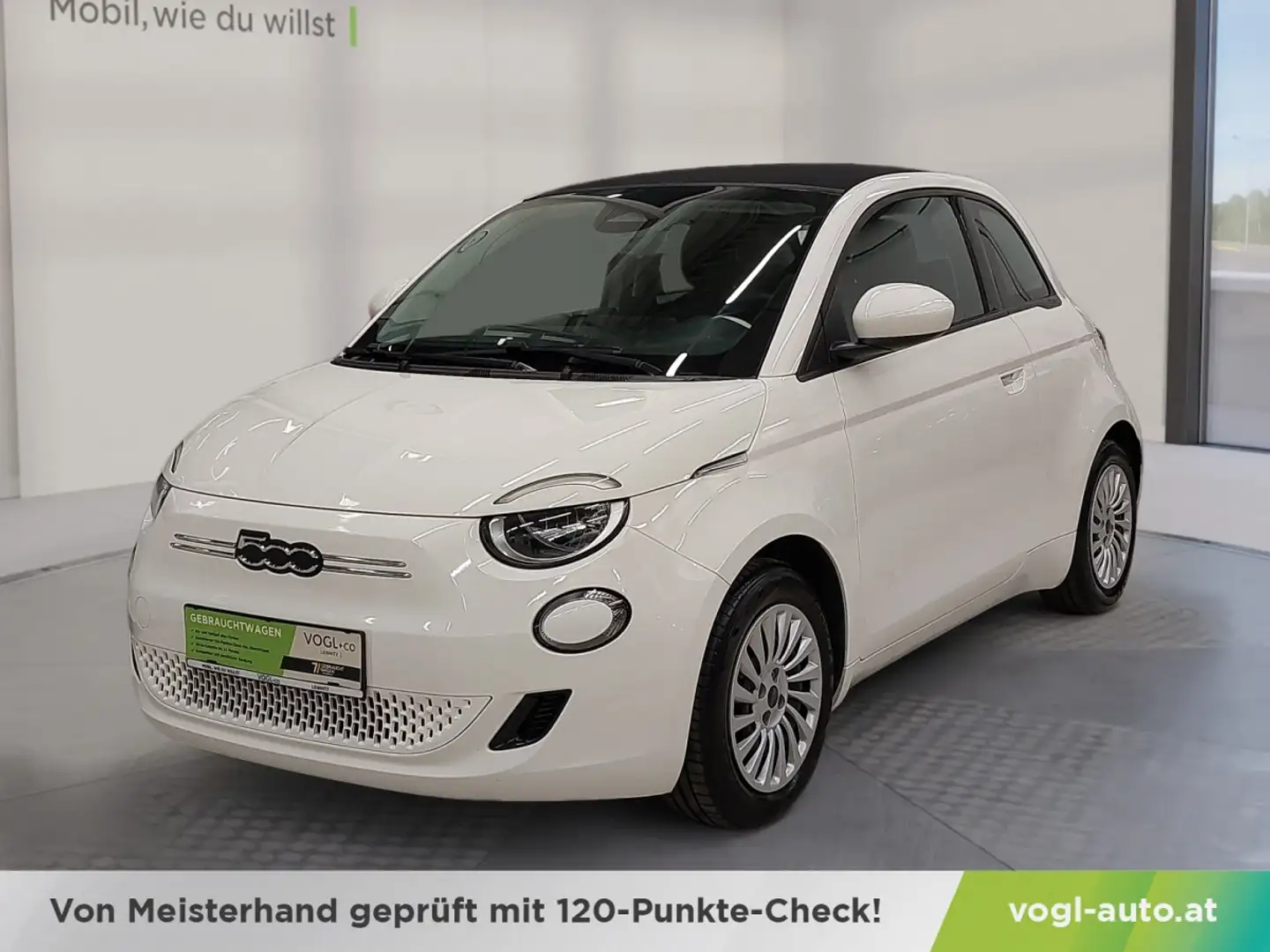 Fiat 500C Elektro 42 kWh Blanc - 1