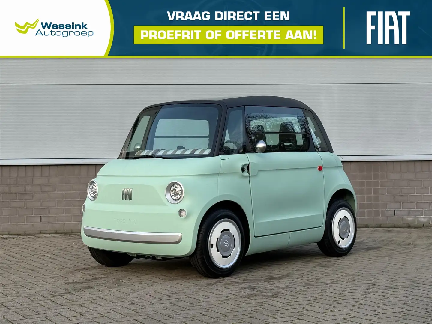 Fiat Topolino 5,5 kWh 8pk | 75KM Elektrisch bereik| 16+ ( Bromme Grün - 1