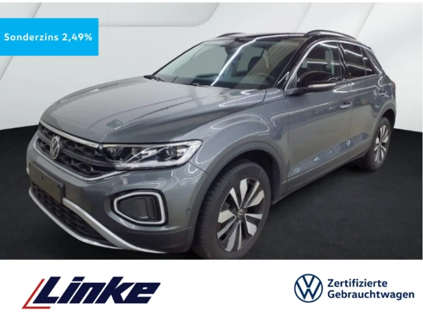 Volkswagen T-Roc 2.0 TDI DSG Goal AHK/Kamera/LED Plus/ACC/Navi/App- Grau - 1