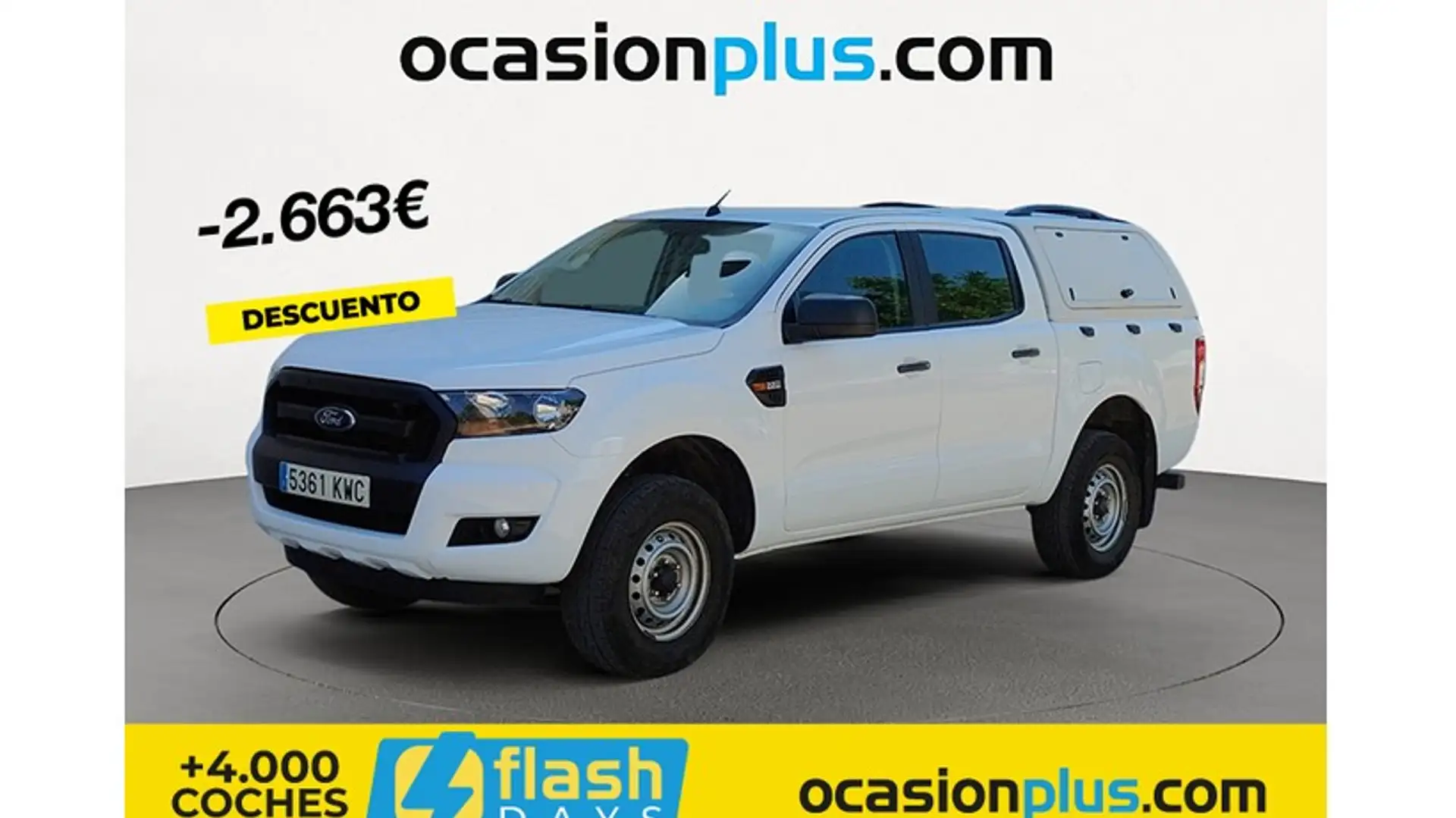 Ford Ranger 2.2TDCI S&S DCb. XL 4x4 160 Blanco - 1
