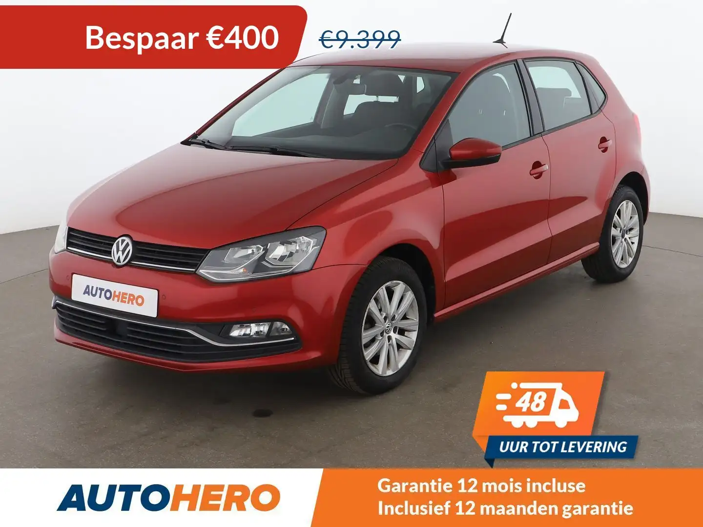 Volkswagen Polo 1.2 TSI Comfortline BlueMotion Tech Rood - 1