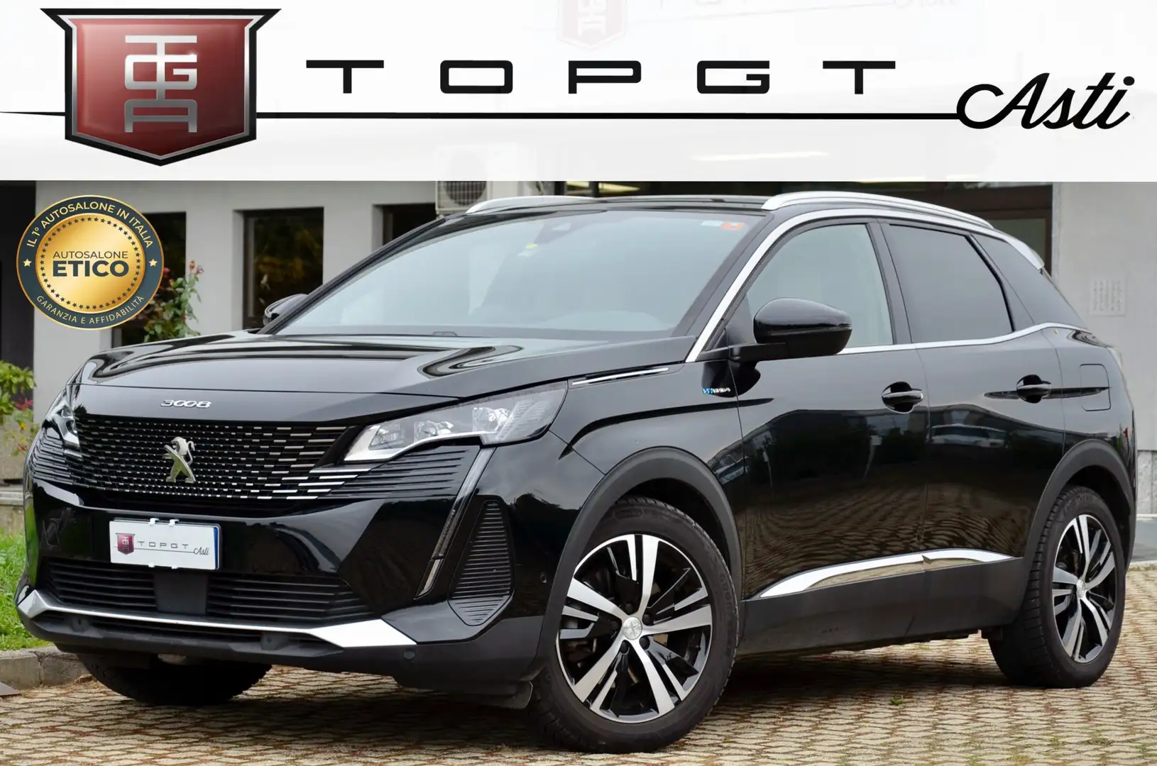 Peugeot 3008 1.6 hybrid4 phev GT Line 300cv e-eat8 PERMUTE Nero - 1
