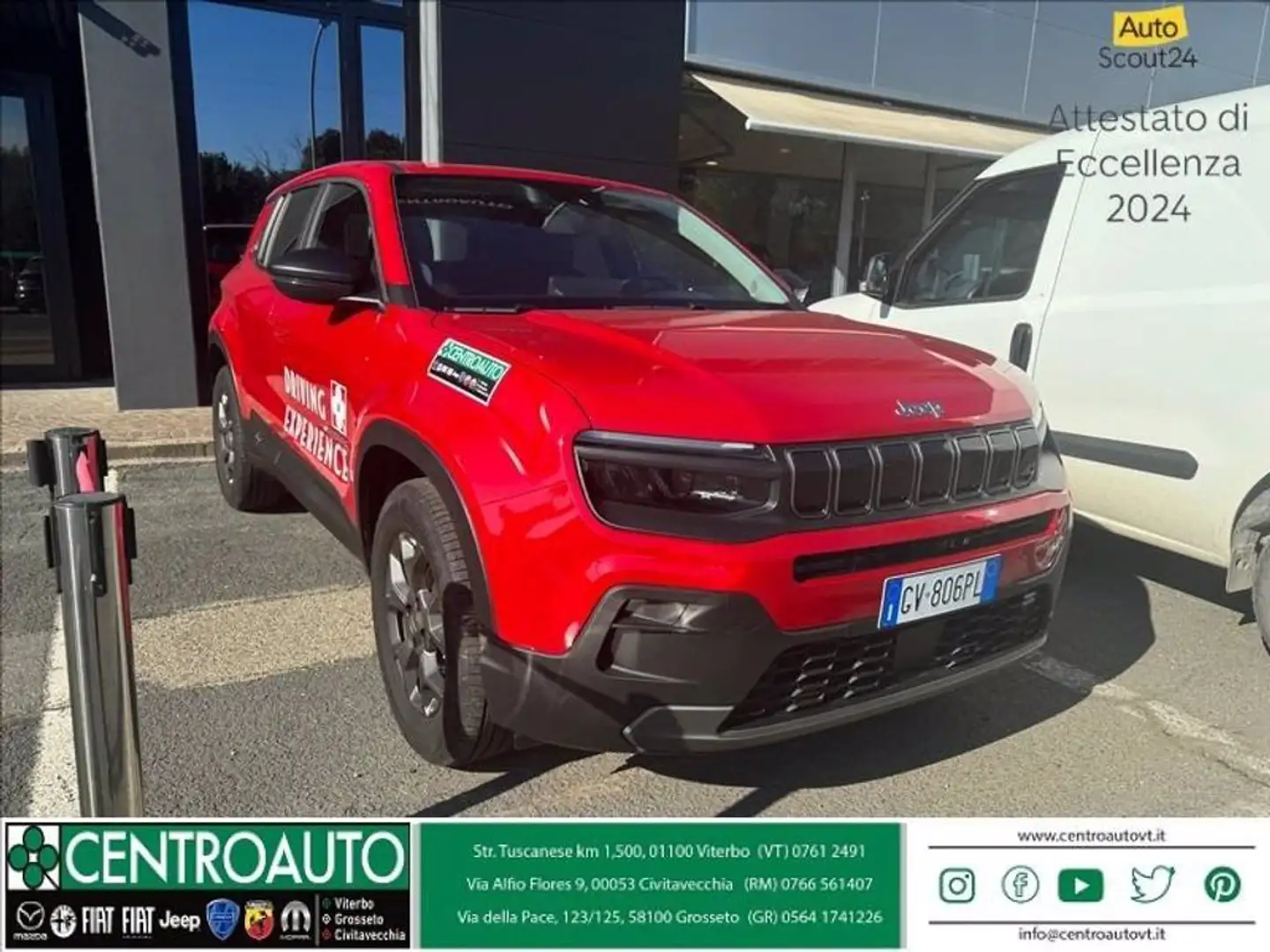 Jeep Avenger 1.2 turbo Longitude fwd 100cv Rouge - 1
