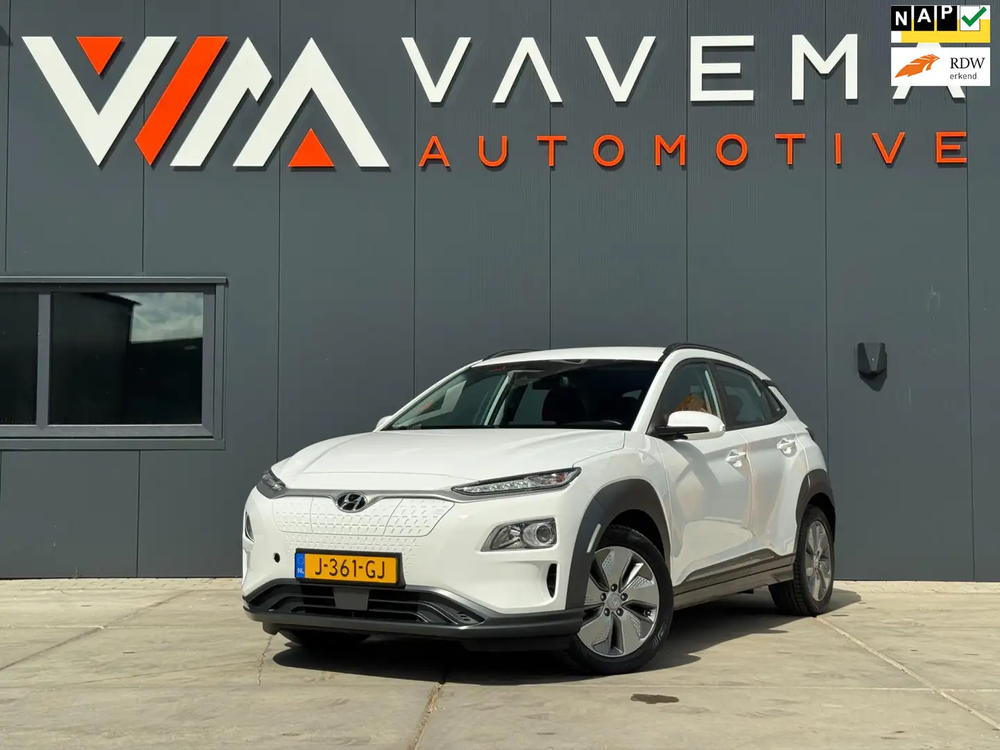 Hyundai KONA EV Comfort 64 kWh 3 Fase |SOH 100%| 2020 Carplay N Blanc - 1