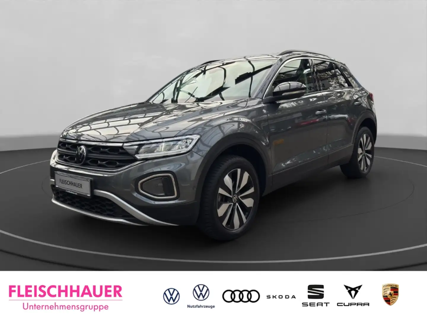 Volkswagen T-Roc Goal 1.5 TSI DSG Navi Digitales Cockpit LED ACC Ap Grau - 1