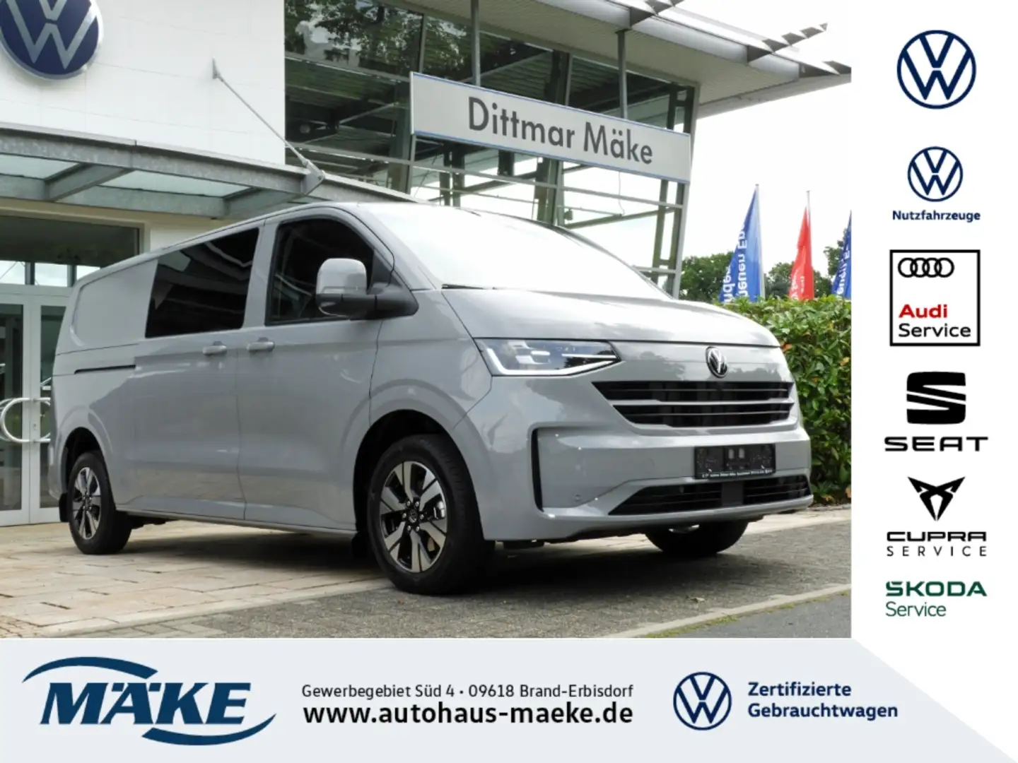 Volkswagen T7 Transporter Kasten Plus 2.0 TDI DSG LR Gris - 1