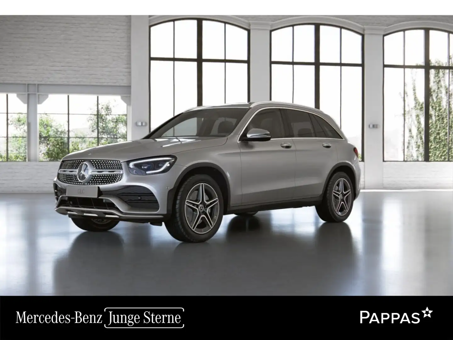 Mercedes-Benz GLC 220 d 4MATIC Wide LED Navi Cam AUT Keyl PTS Silber - 1