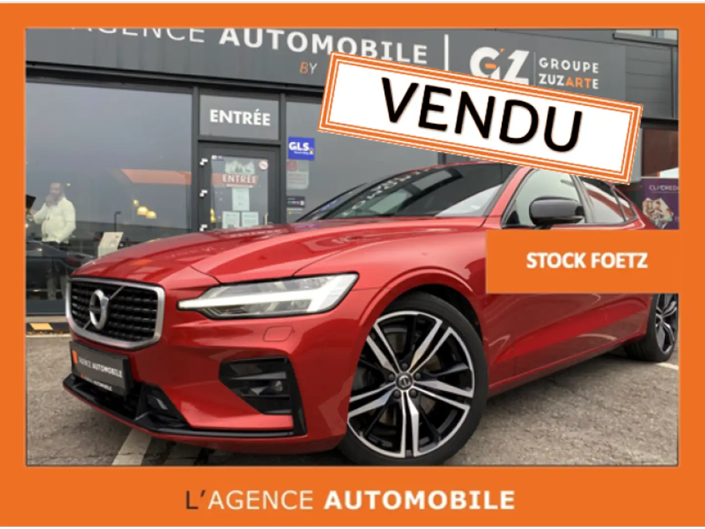 Volvo S60 T5 R-Design Auto. GARANTIE 12 Naranja - 1