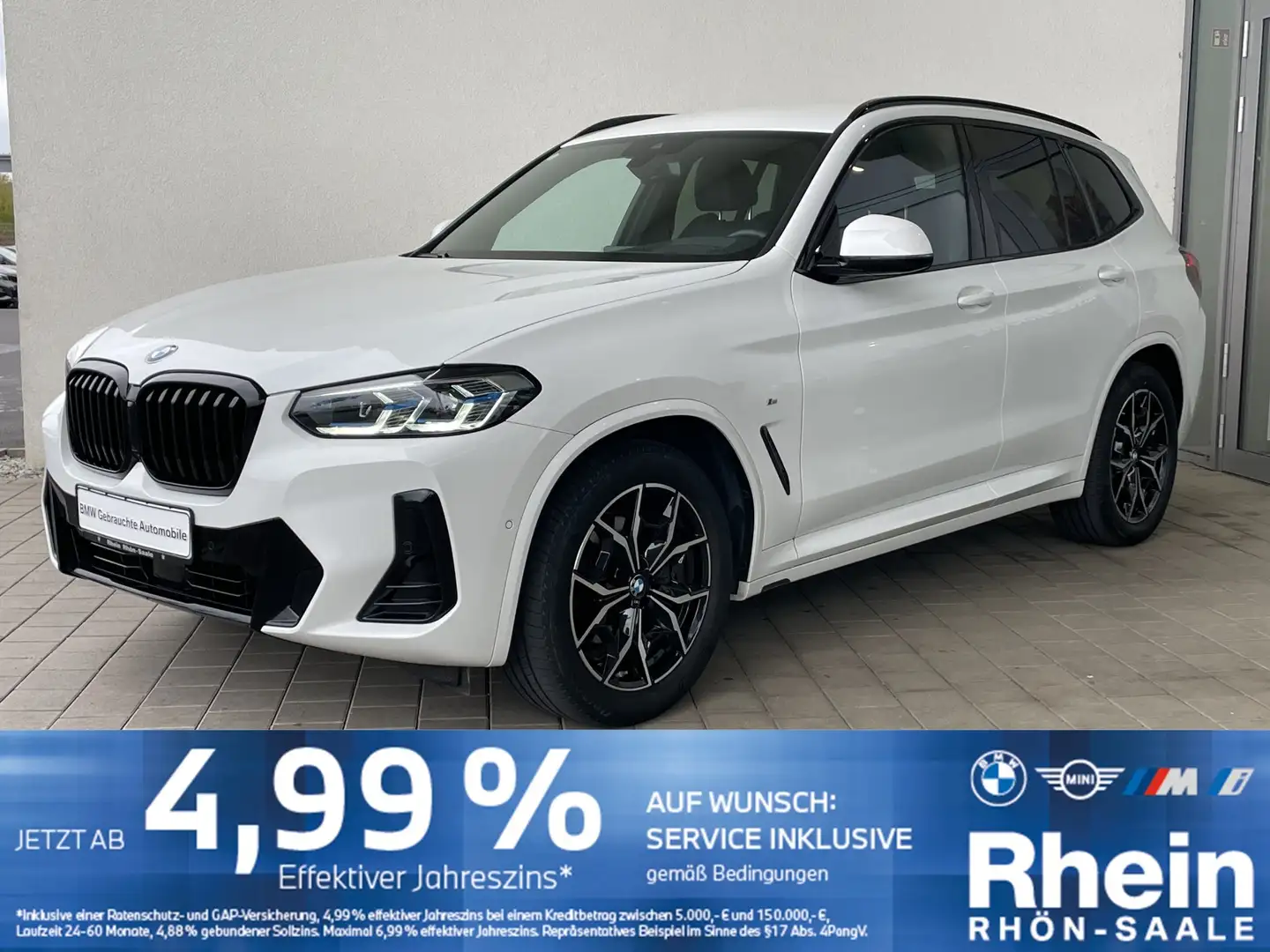 BMW X3 xDrive20d M Sportpaket HUD.Hifi.AHK.Laser.PA Weiß - 1
