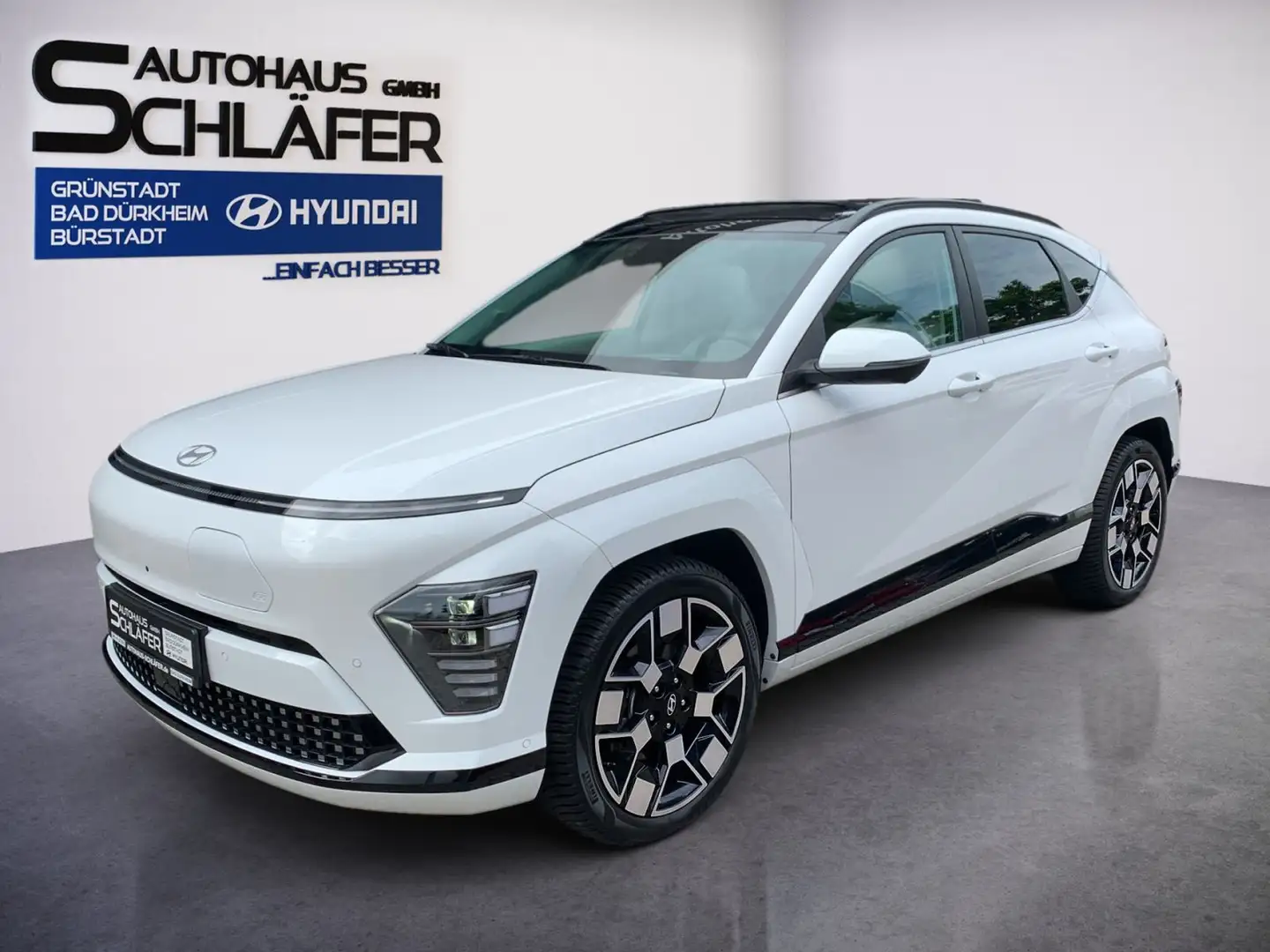 Hyundai KONA KONA Prime Elektro 65,4 kWh el.Schiebedach Leder White - 1