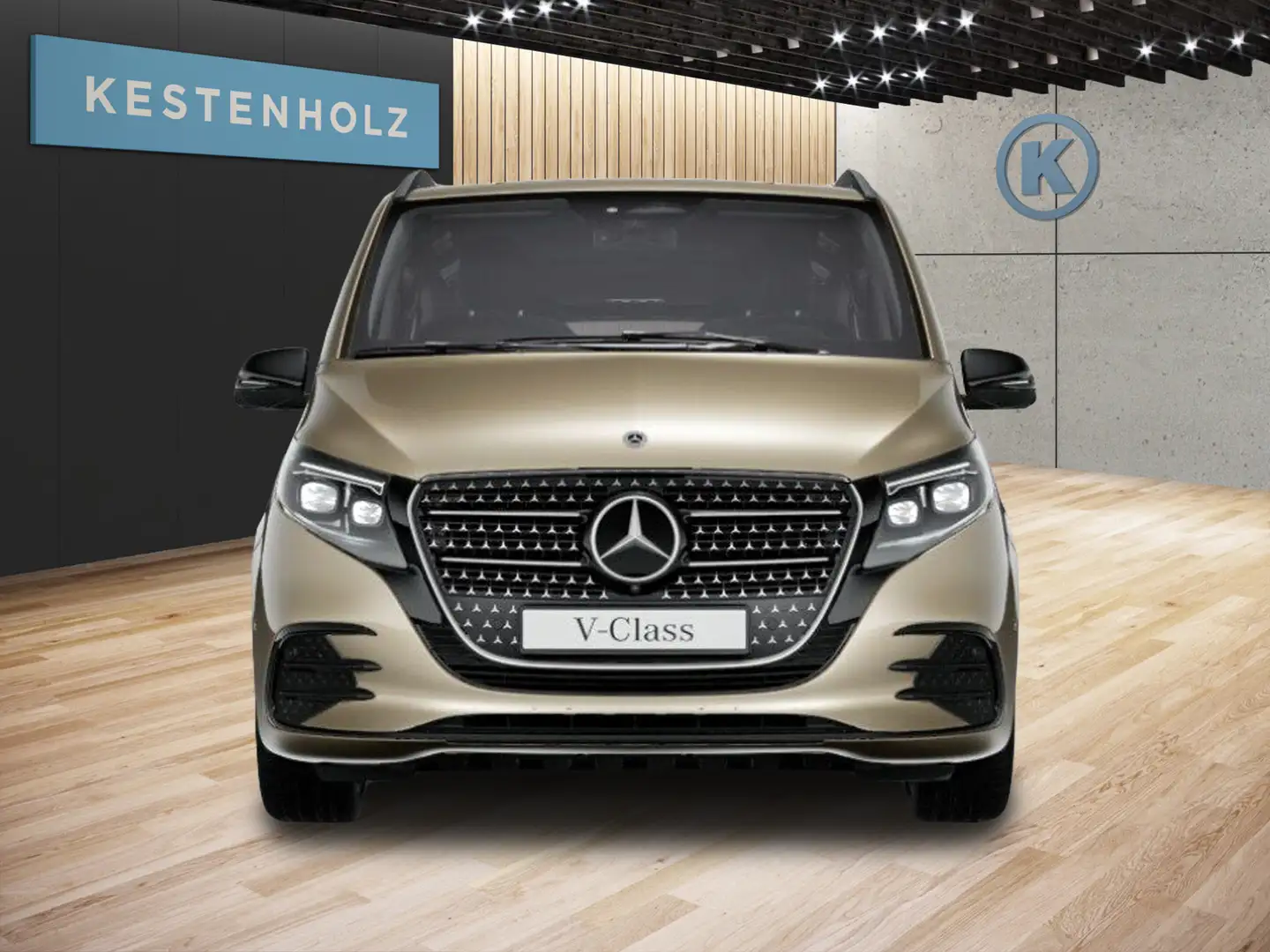 Mercedes-Benz V 300 V 300 d 4M Lang AMG*AHK*BURM*6-SITZE*RANGIERASS Gold - 2