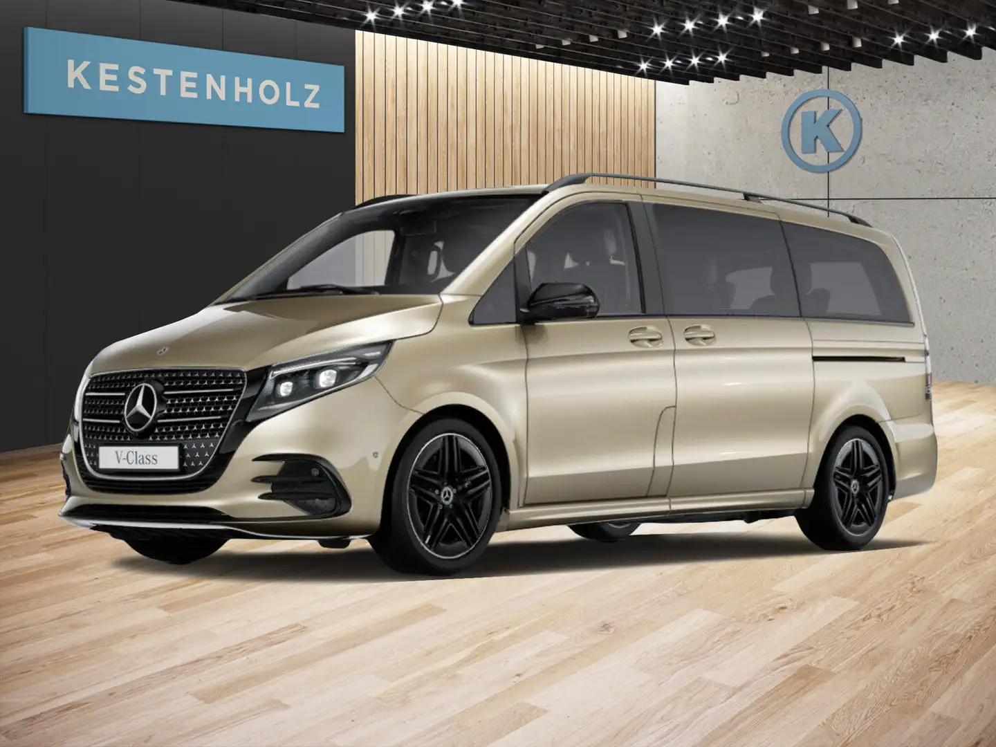 Mercedes-Benz V 300 V 300 d 4M Lang AMG*AHK*BURM*6-SITZE*RANGIERASS Gold - 1