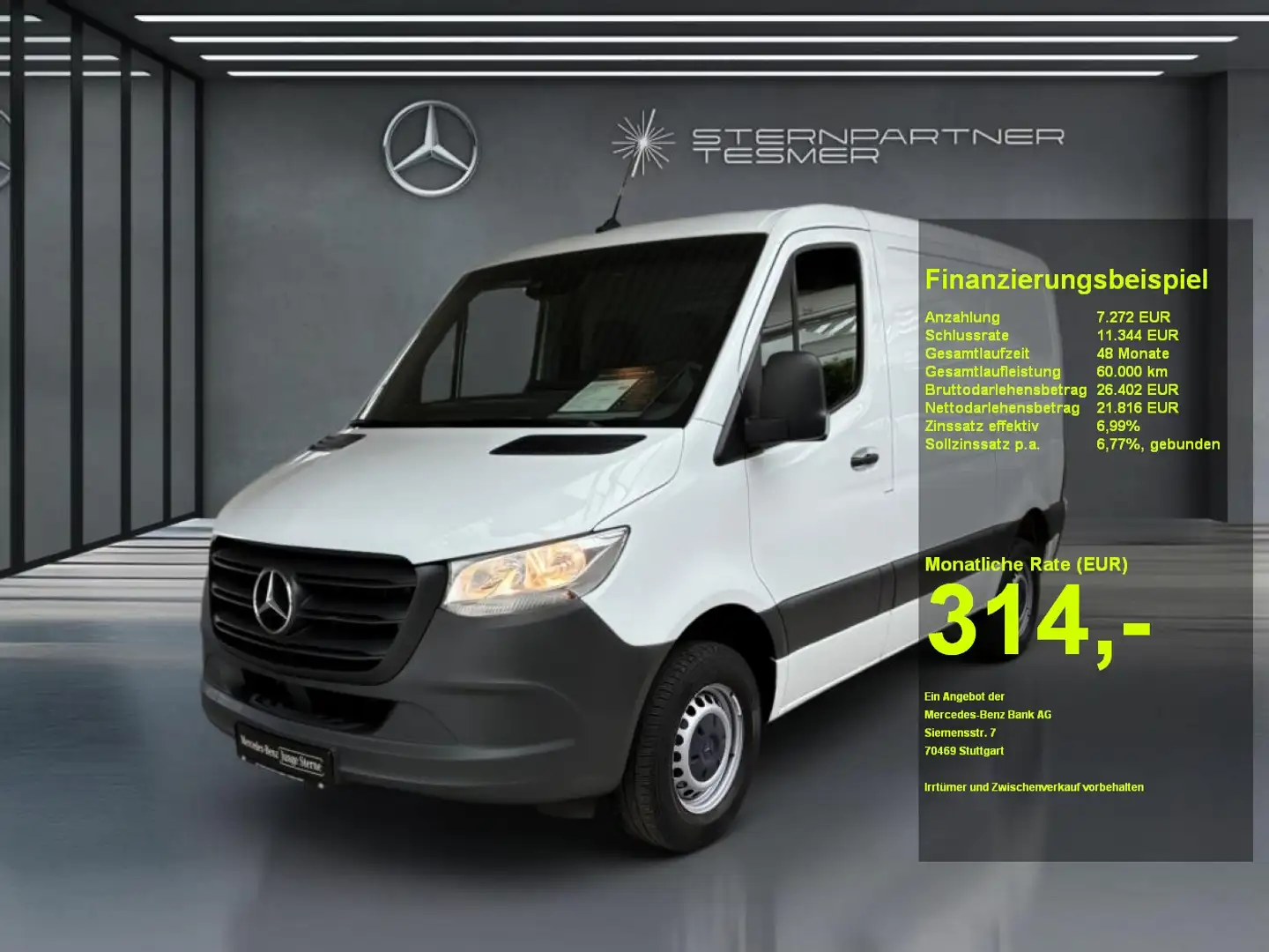 Mercedes-Benz Sprinter 317 CDI L1H1 AHK 2,8 to Weiß - 1