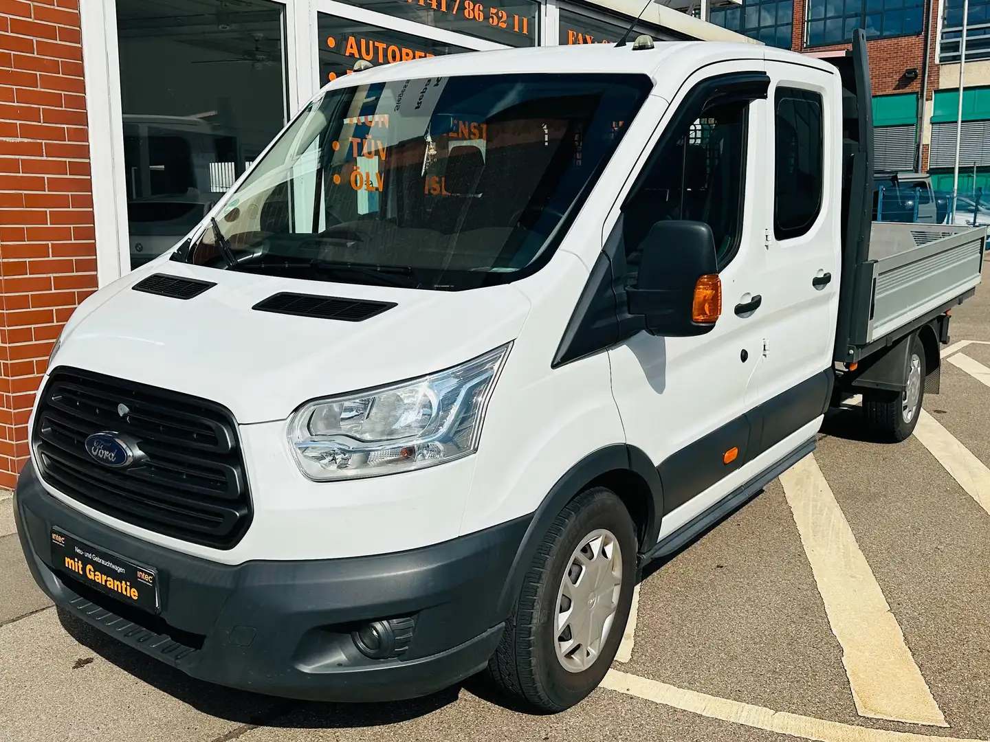 Ford Transit 350 L3 Doppelkabine Pritsche Klima 7-Sitze Weiß - 2
